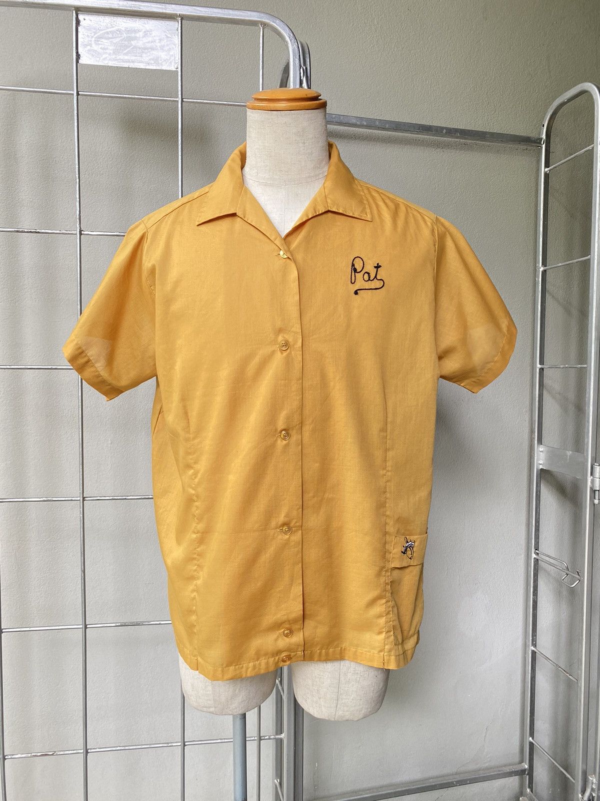 Vintage Hilton Yellow Embroidered Bowling Shirt Size S / US 4 / IT 40 - 5 Thumbnail
