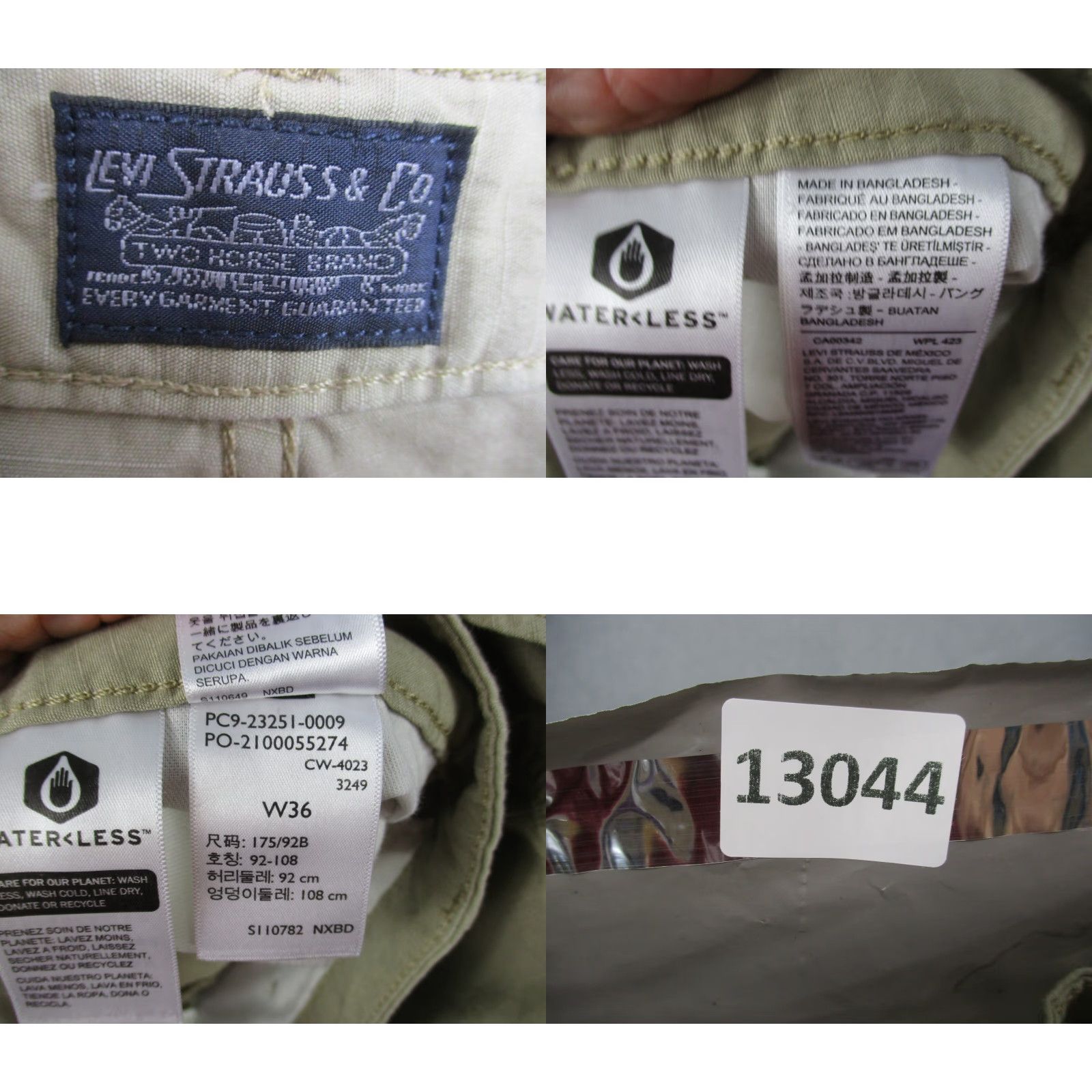 Levi's Levi's Cargo Shorts Men's 36 Khaki Cotton 10" Inseam Outdoor Hiking Size US 36 / EU 52 - 8 Thumbnail