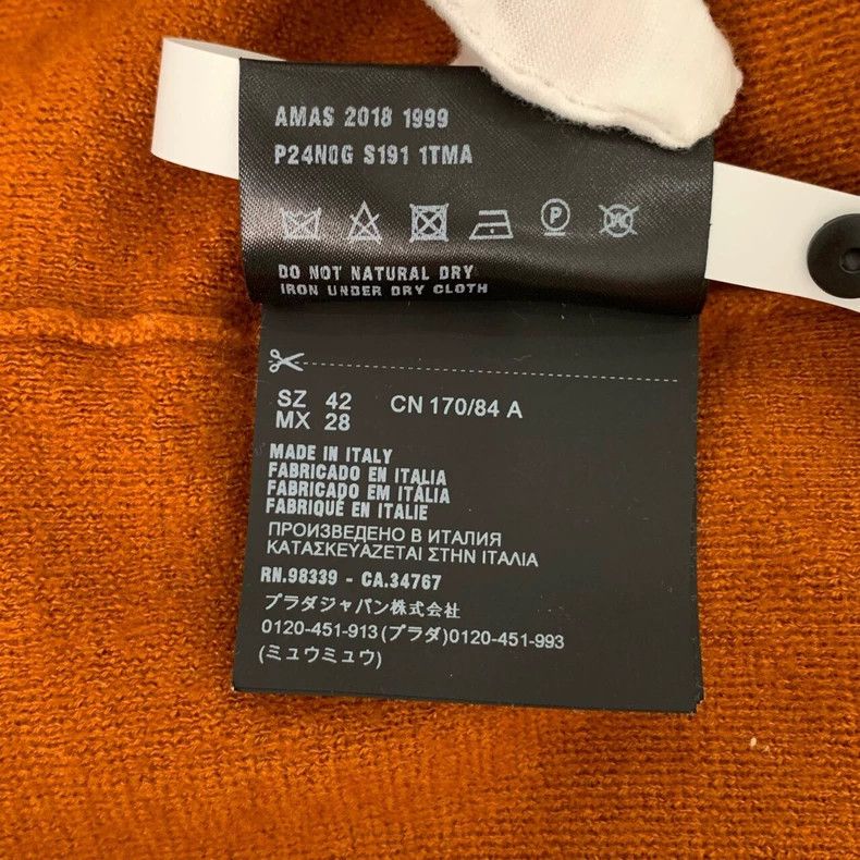 Prada Prada Two-color stitching round-neck cashmere knitted sweat Size US XS / EU 42 / 0 - 7 Thumbnail