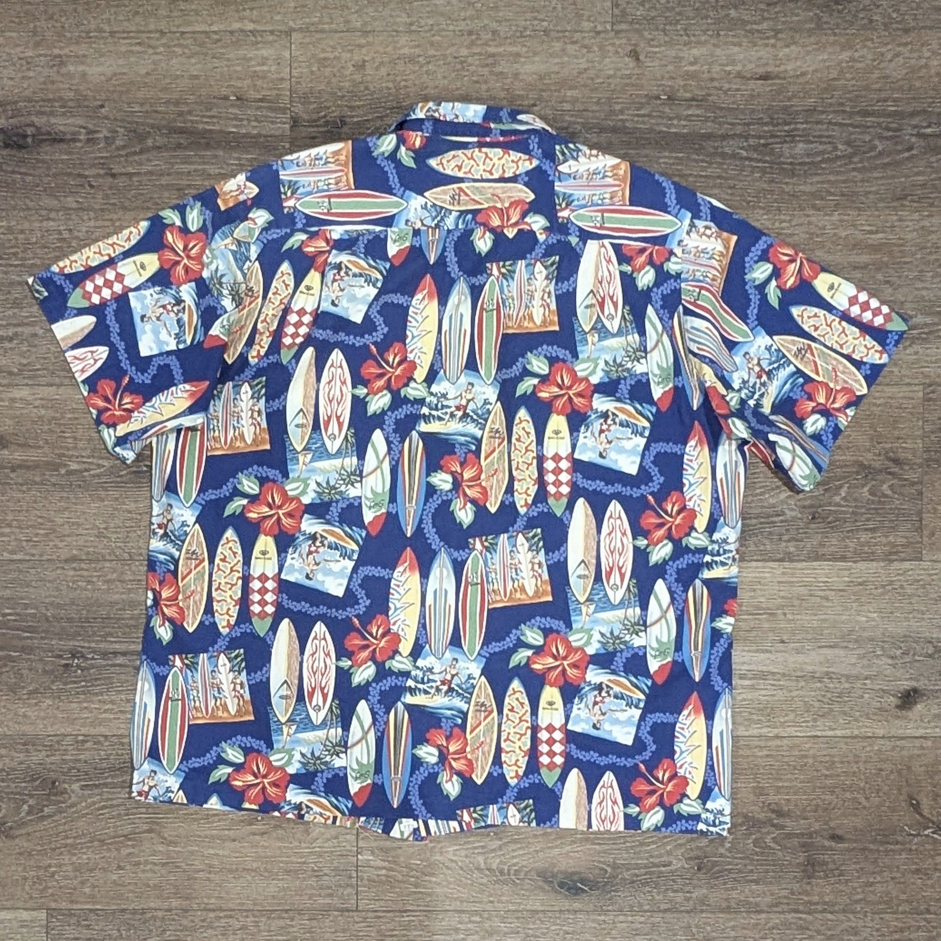 Vintage Vintage RJC surfboards blue Hawaiian shirt - SIZE L Size US L / EU 52-54 / 3 - 4 Thumbnail