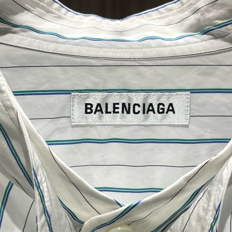 Balenciaga Balenciaga size 36 Letter logo shirt with white and green Size XS / US 0-2 / IT 36-38 - 3 Thumbnail