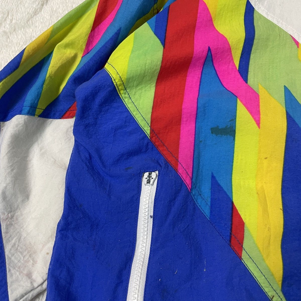 Japanese Brand Japanese Multicolour Patchwork Windbreaker Size US L / EU 52-54 / 3 - 3 Thumbnail