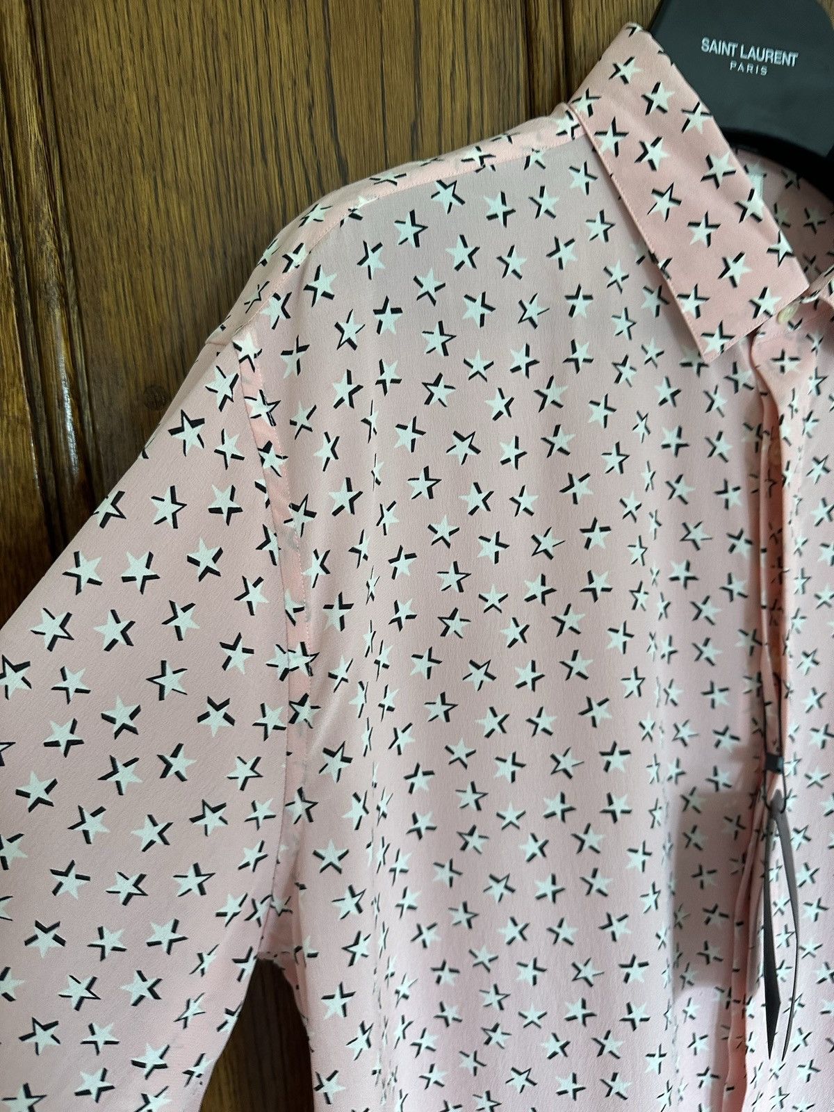 Saint Laurent Paris SS19 Saint Laurent star 💯% silk shirt 41 grail Size US L / EU 52-54 / 3 - 15 Thumbnail