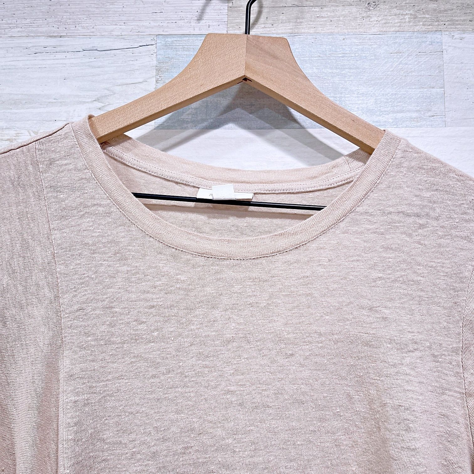 Other J Jill Love Linen Tie Hem Tee Beige Womens Large Size L / US 10 / IT 46 - 2 Thumbnail