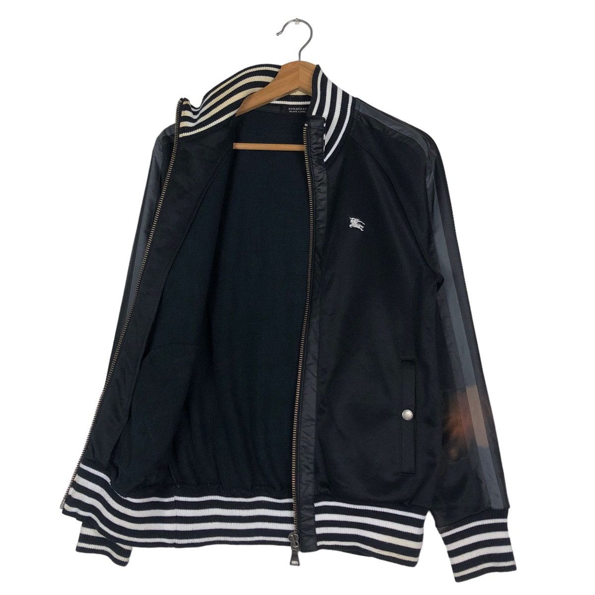 Burberry 🔥Vintage Burberry Black Label Zipper Jacket Biker Size US M / EU 48-50 / 2 - 11 Thumbnail