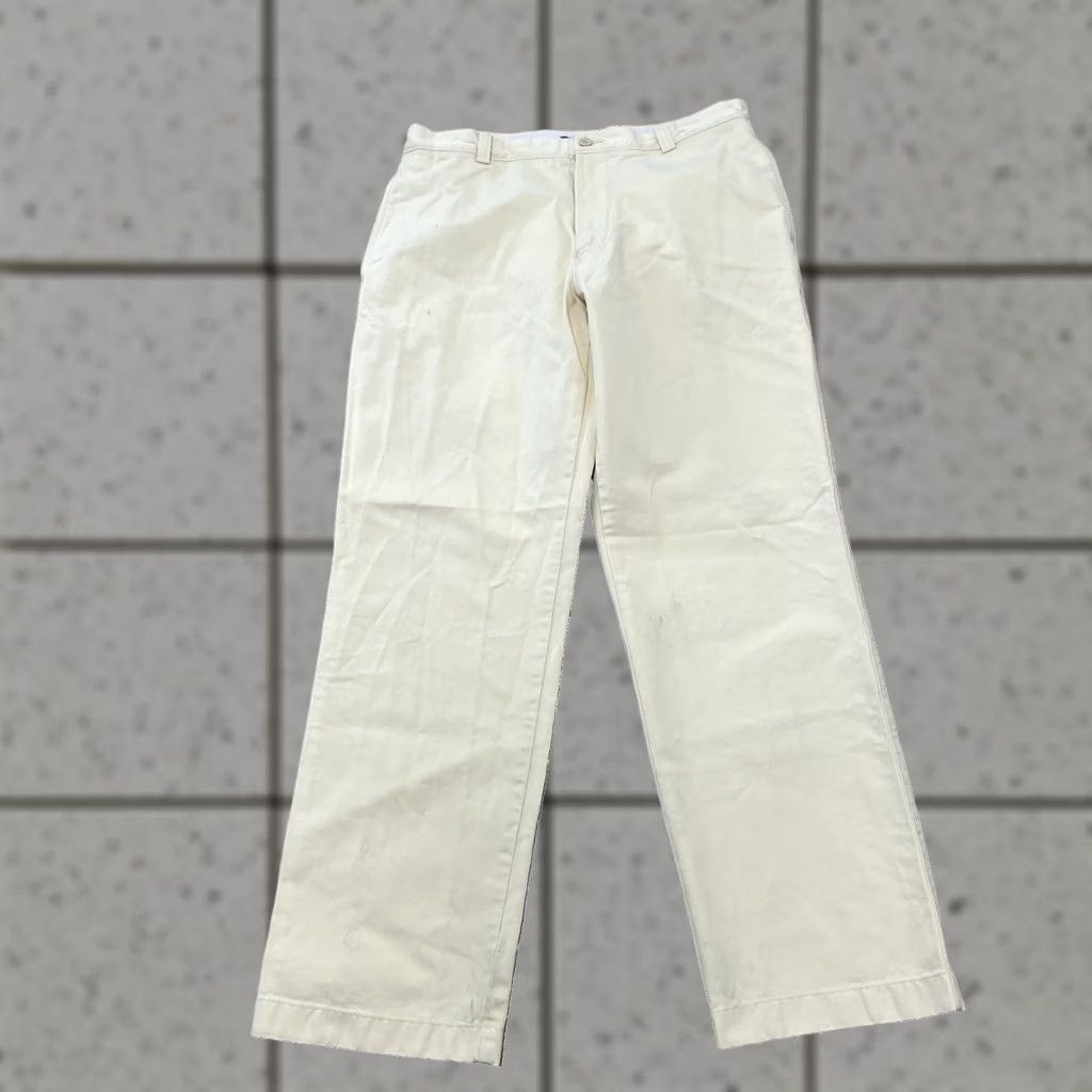 J.Crew VINTAGE J.CREW Thick Broken In Pants Men 35x32 Yellow Golf Chino 90s Grunge Y2K Size US 35 - 1 Thumbnail