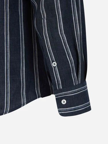 Brunello Cucinelli o1la1rc1a0325 Shirt in Night Blue Size S / US 4 / IT 40 - 5 Thumbnail