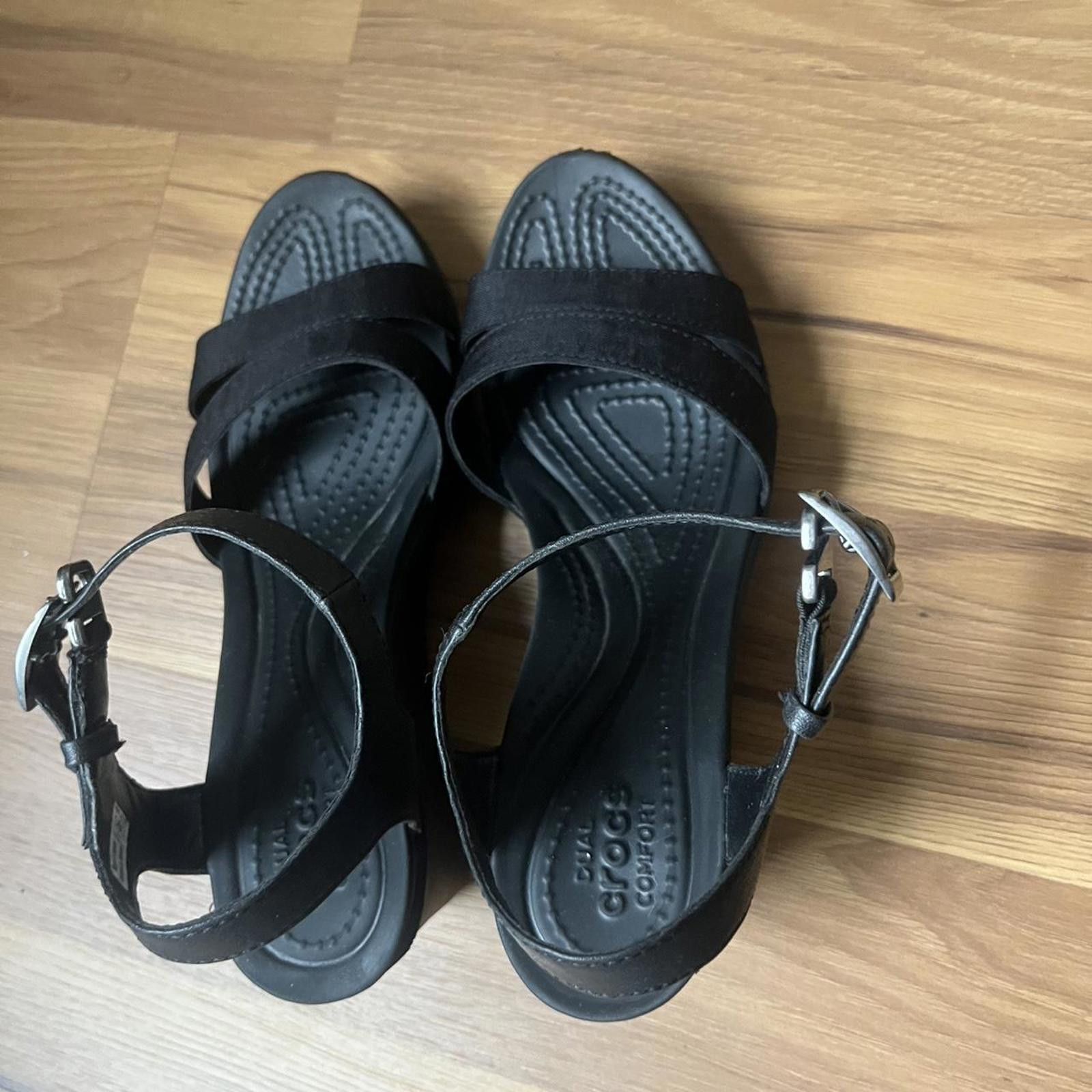 Crocs Crocs Women's Black Sandal Size US 7 / IT 37 - 6 Thumbnail