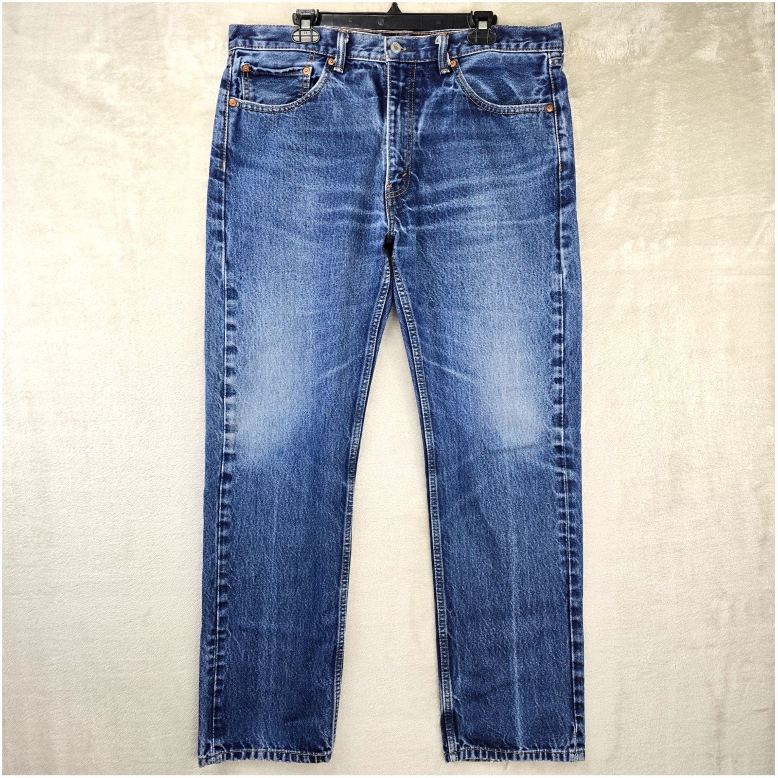 Levi's Vintage Levis 505 Jeans Mens 38x31 Blue Y2K Faded Whiskers Size US 38 / EU 54 - 1 Thumbnail