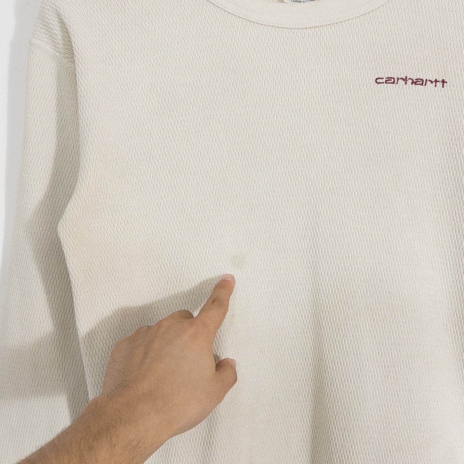 Carhartt Vintage 90s Carhartt Thermal T Shirt Large Tall - Distressed Size US M / EU 48-50 / 2 - 3 Thumbnail
