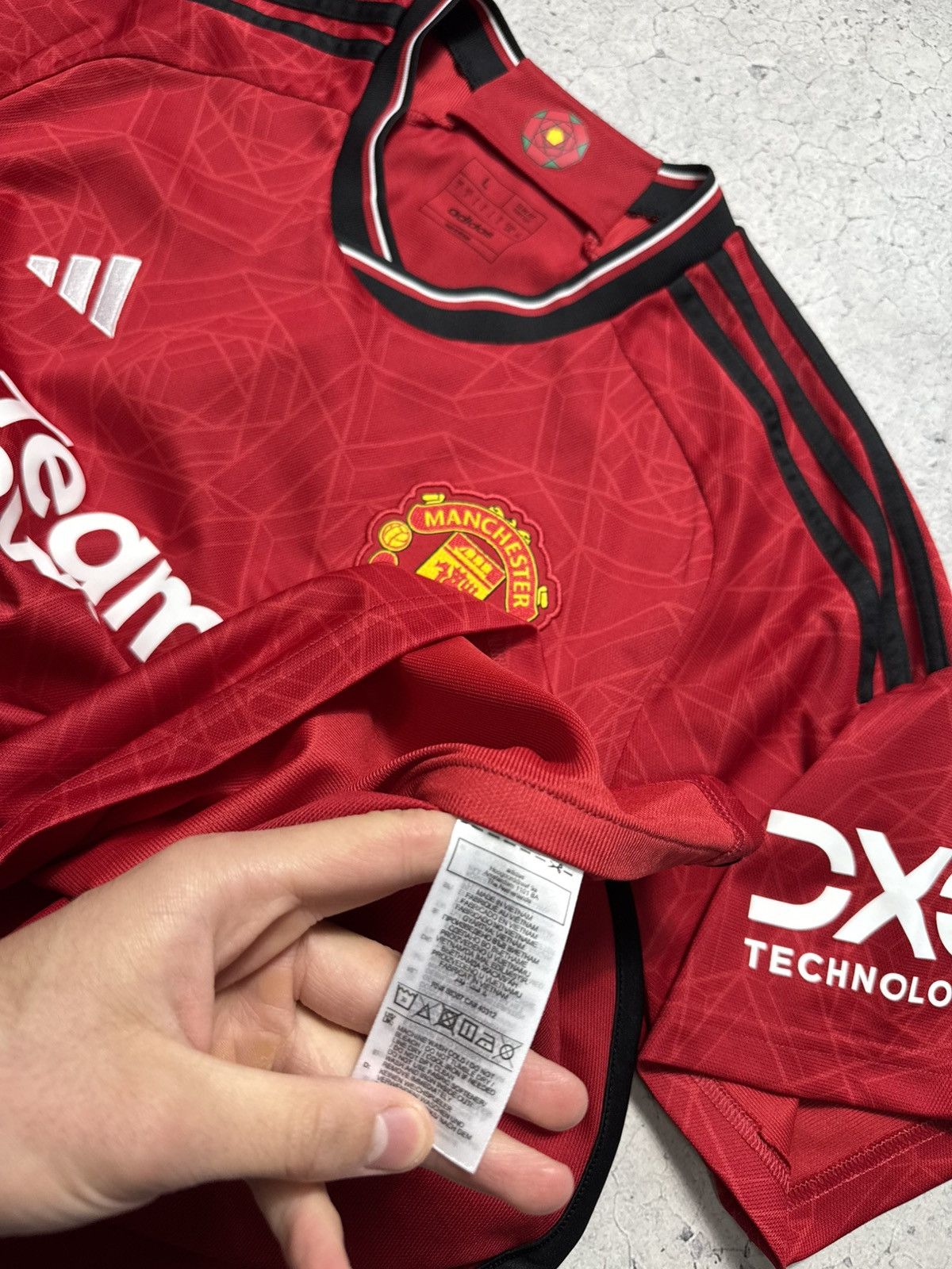 Adidas Adidas FC Manchester United Soccer Jersey Red Football Size US L / EU 52-54 / 3 - 9 Thumbnail