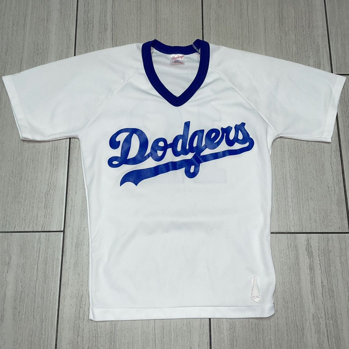 MLB Dodgers Vintage Rawlings Top Jersey #12 Size US S / EU 44-46 / 1 - 1 Thumbnail