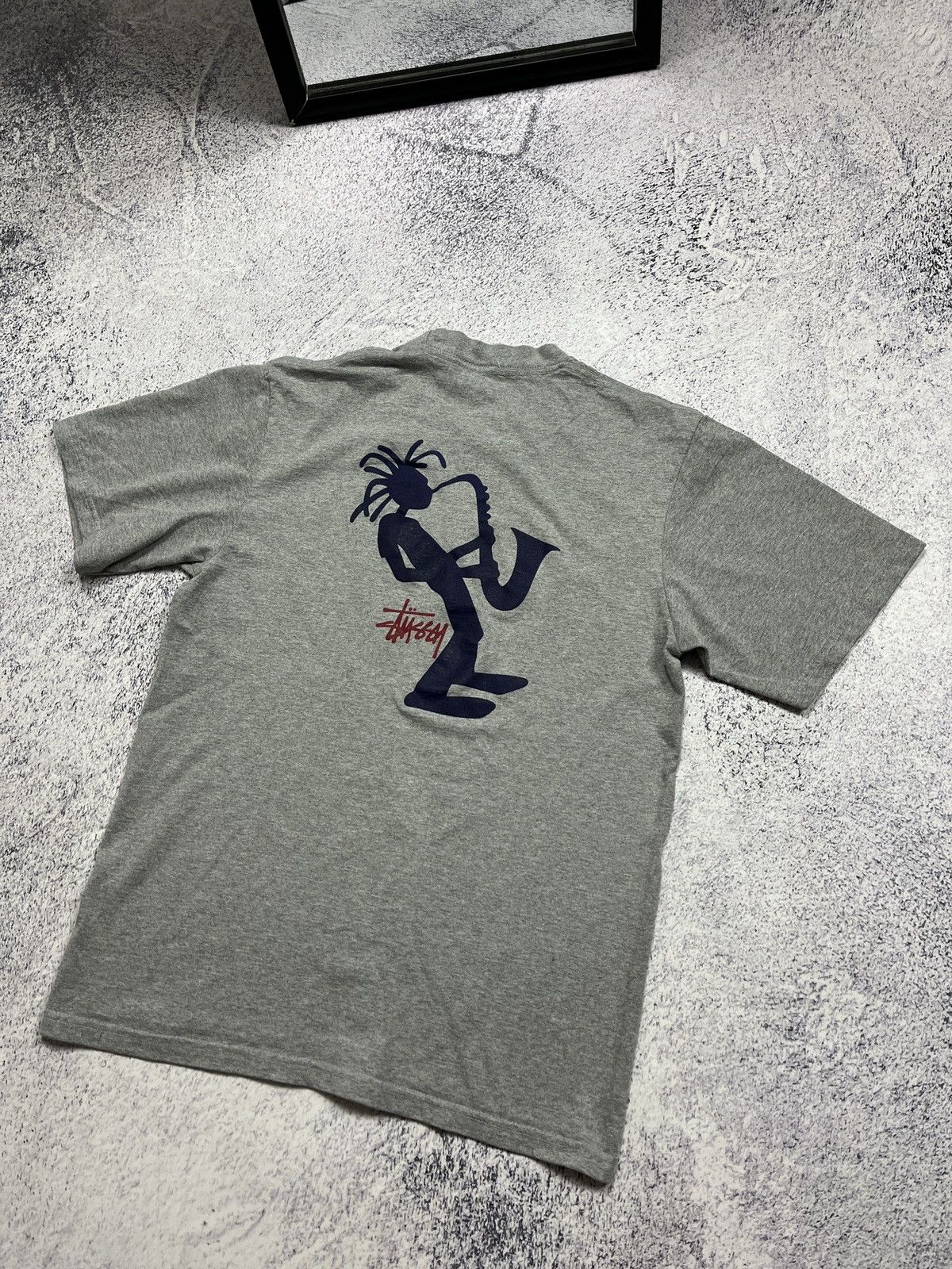Stussy Stussy Outdoor 90’s Jazz Man Saxophone Vintage T Shirt Logo Size US S / EU 44-46 / 1 - 10 Thumbnail
