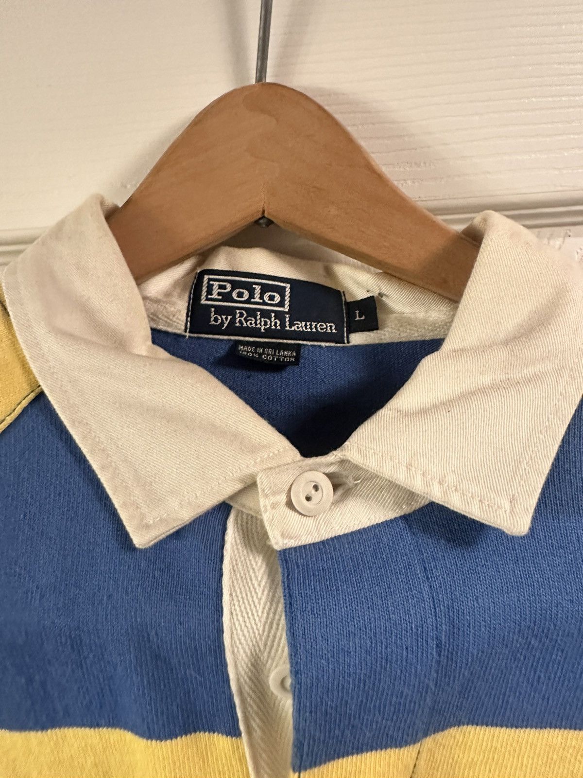 Polo Ralph Lauren Polo Ralph Lauren heavyweight long sleeve Yellow /ilght blue Size US L / EU 52-54 / 3 - 6 Thumbnail