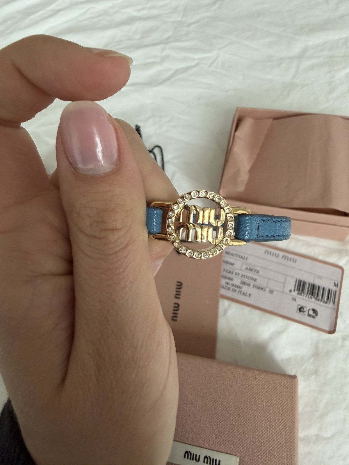 Miu Miu Miu Miu Madras Blue Bracelet Size ONE SIZE - 7 Thumbnail