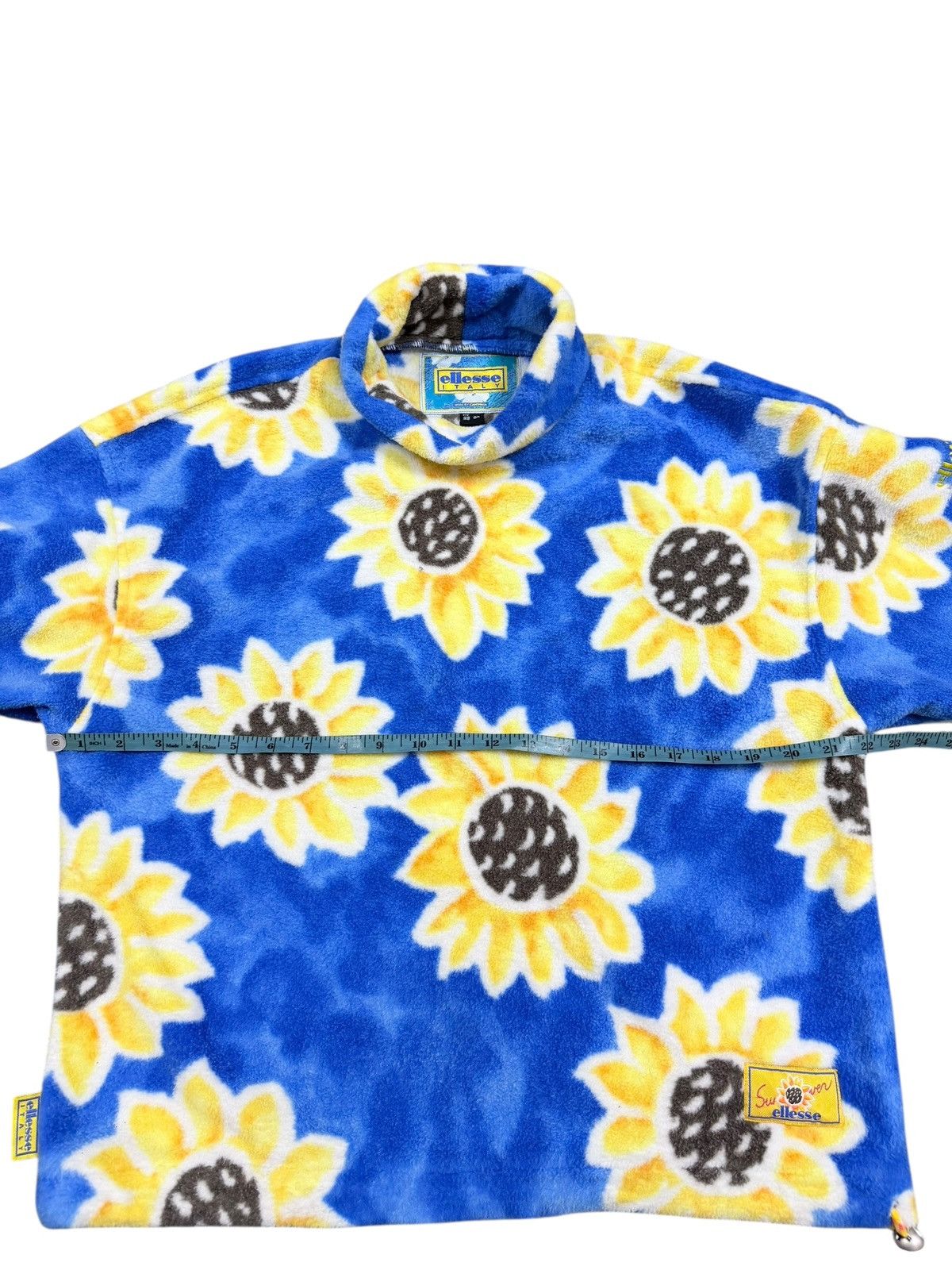 Ellesse Vtg🔥Ellesse Italia Sunflower Fleece Highneck Pullover Size US M / EU 48-50 / 2 - 15 Thumbnail