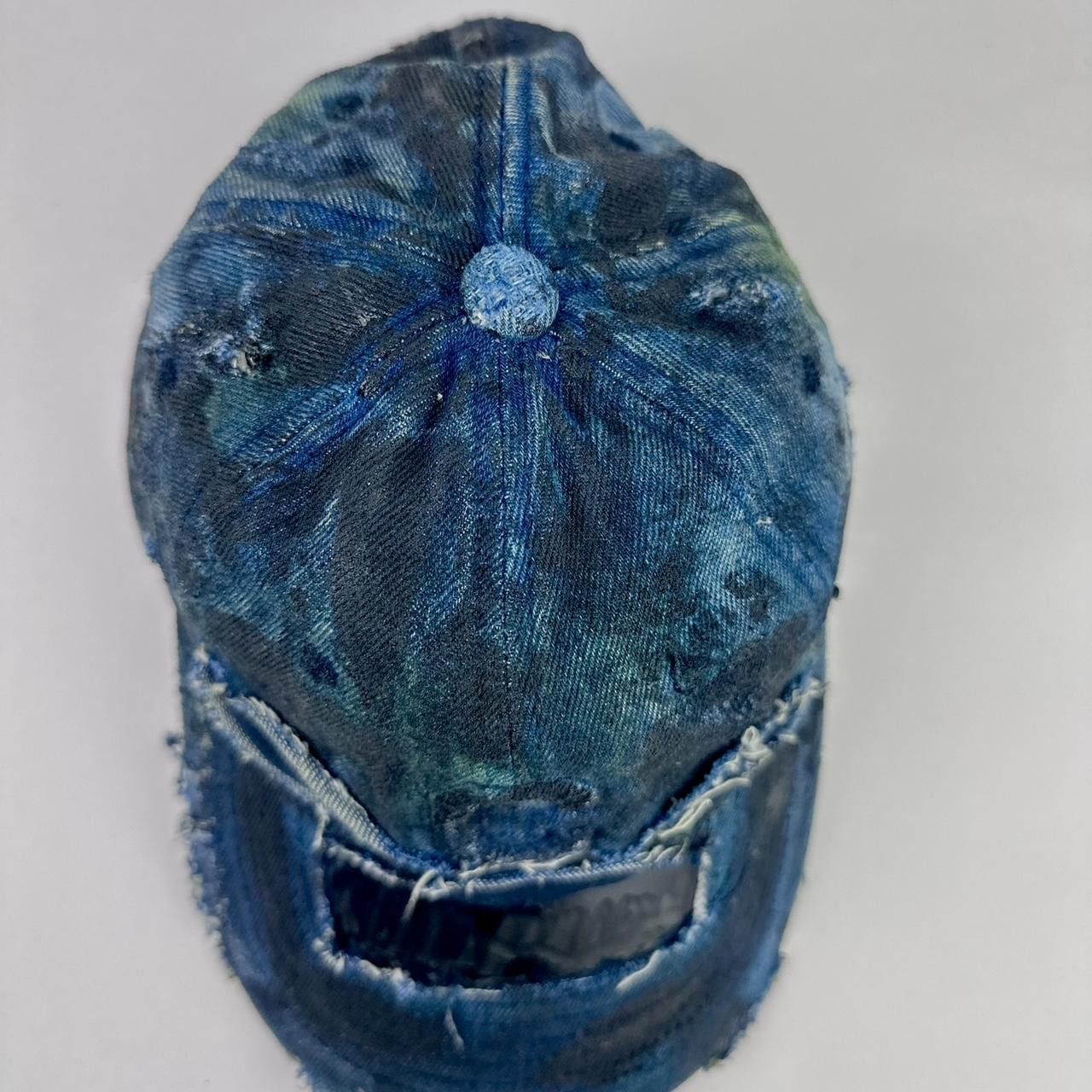 Other ASTROBOI* 'C' Blue Faded Denim Grunge Hat Size ONE SIZE - 6 Thumbnail