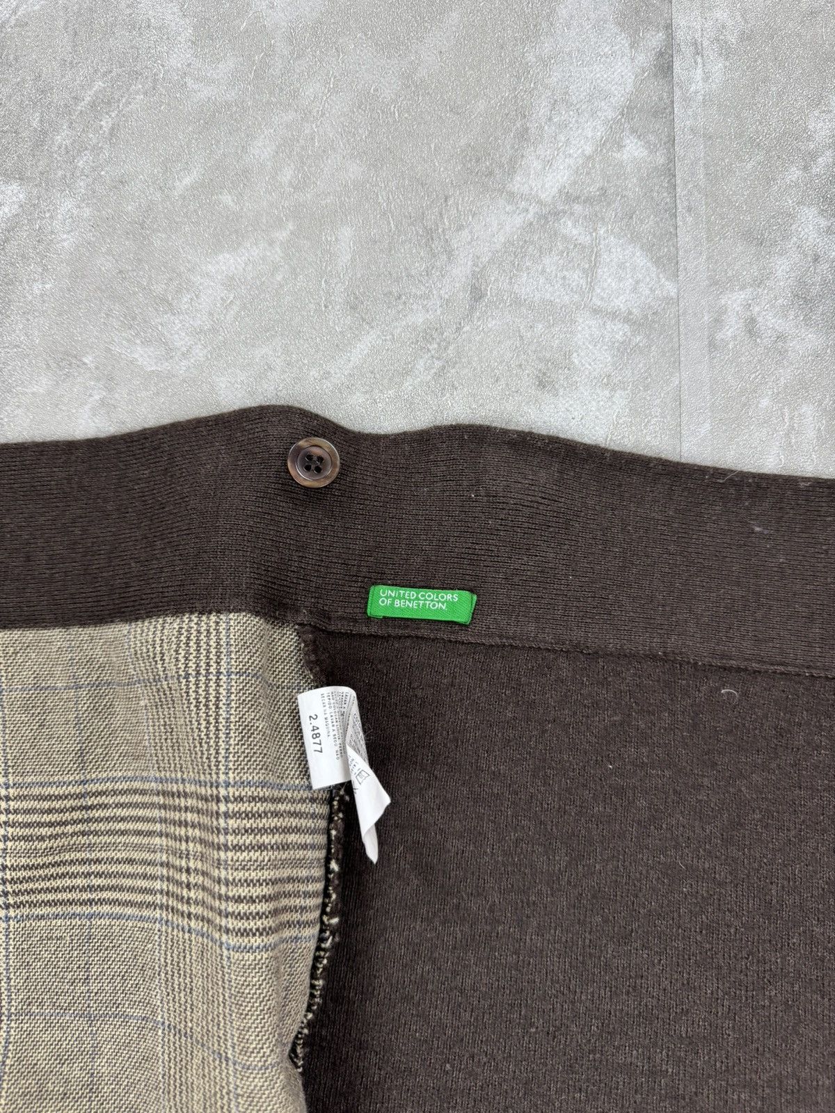 United Colors Of Benetton United colors of Benetton wool wrap mini skirt checkered Size 28" / US 6 / IT 42 - 5 Thumbnail