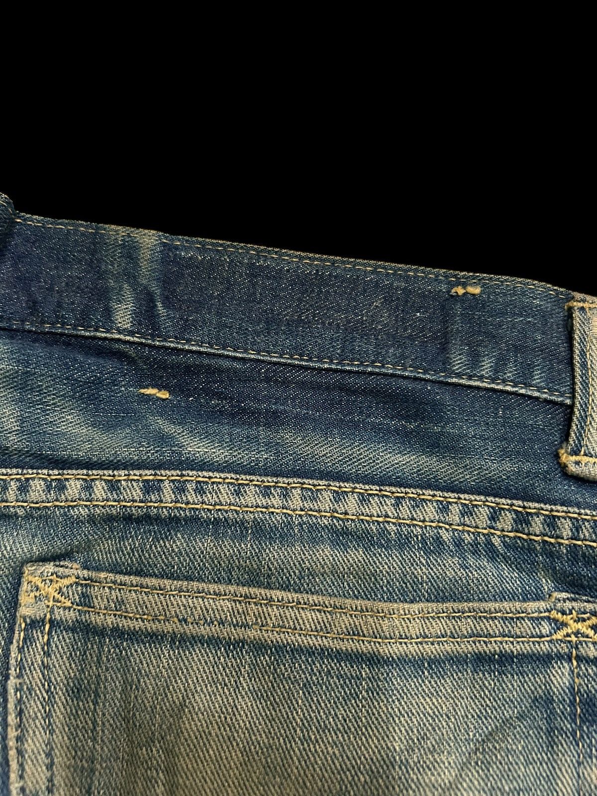 Japanese Brand × Kapital × Vintage Vintage Lee Cowboy Selvedge Distressed Short Denim Jeans Size US 32 / EU 48 - 13 Thumbnail
