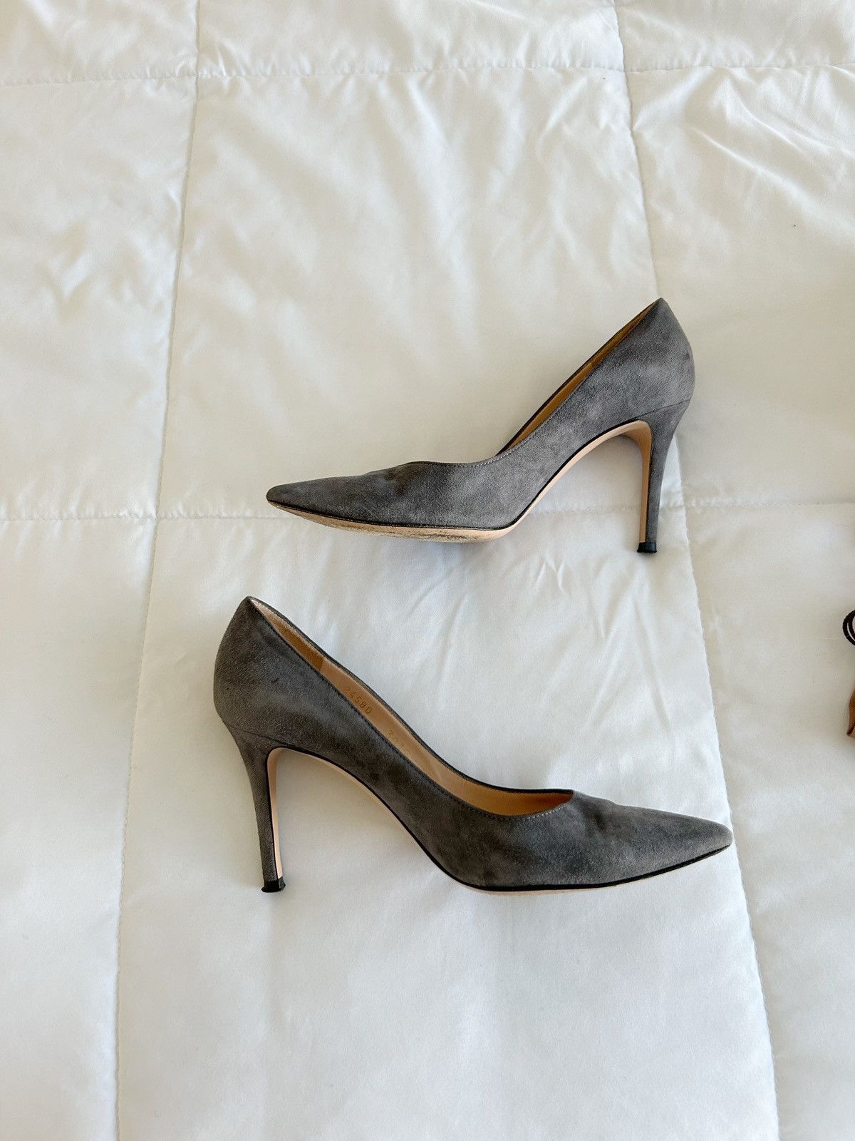 Gianvito Rossi Gianvito Rossi Gianvito 85 Suede Heels Size US 7 / IT 37 - 3 Thumbnail