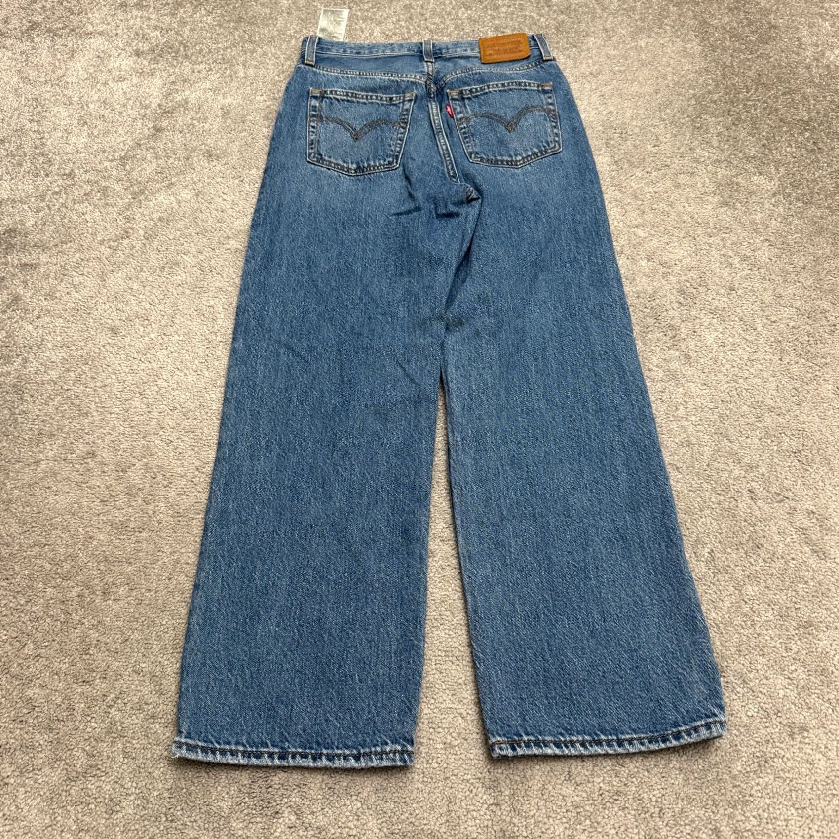 Levi's Levi's Ribcage Straight Ankle Jeans Womens 26 Blue Medium Wash Button Fly Denim Size 26" / US 2 / IT 38 - 2 Thumbnail