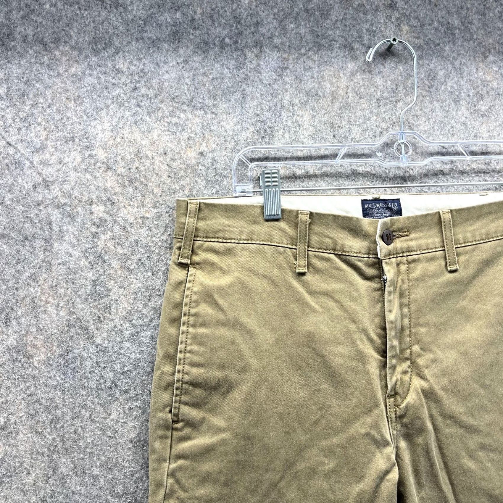 Levi's Levi's Pants Men 30x30 Chino Canvas Beige Khaki Casual Dress Formal Workwear Straight 30in Inseam Regular Waist 32in Size US 30 / EU 46 - 3 Thumbnail