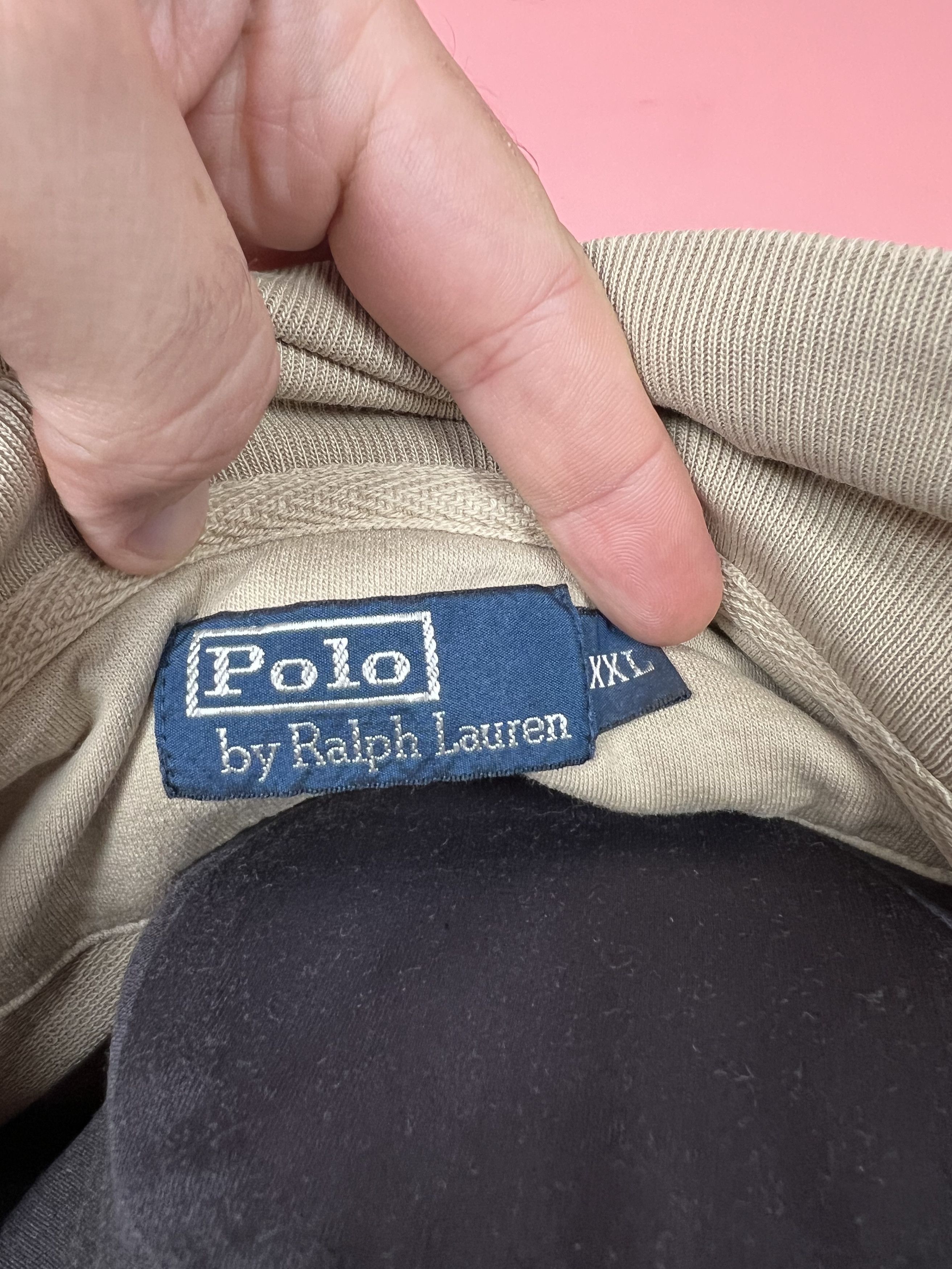 Polo Ralph Lauren Polo Ralph Lauren Vintage hoodie beige streetwear Size US XXL / EU 58 / 5 - 13 Thumbnail