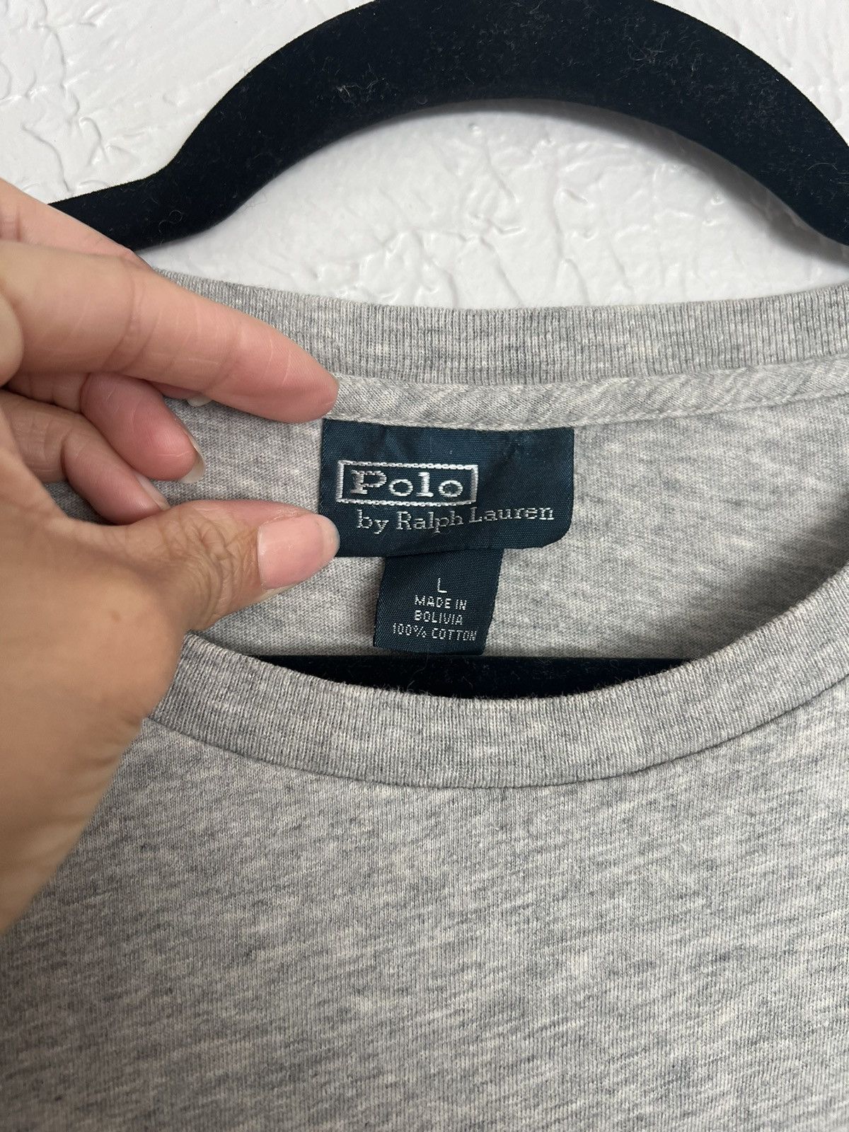 Polo Ralph Lauren Polo by Ralph Lauren gray basic logo short sleeve tee L Size US L / EU 52-54 / 3 - 8 Thumbnail