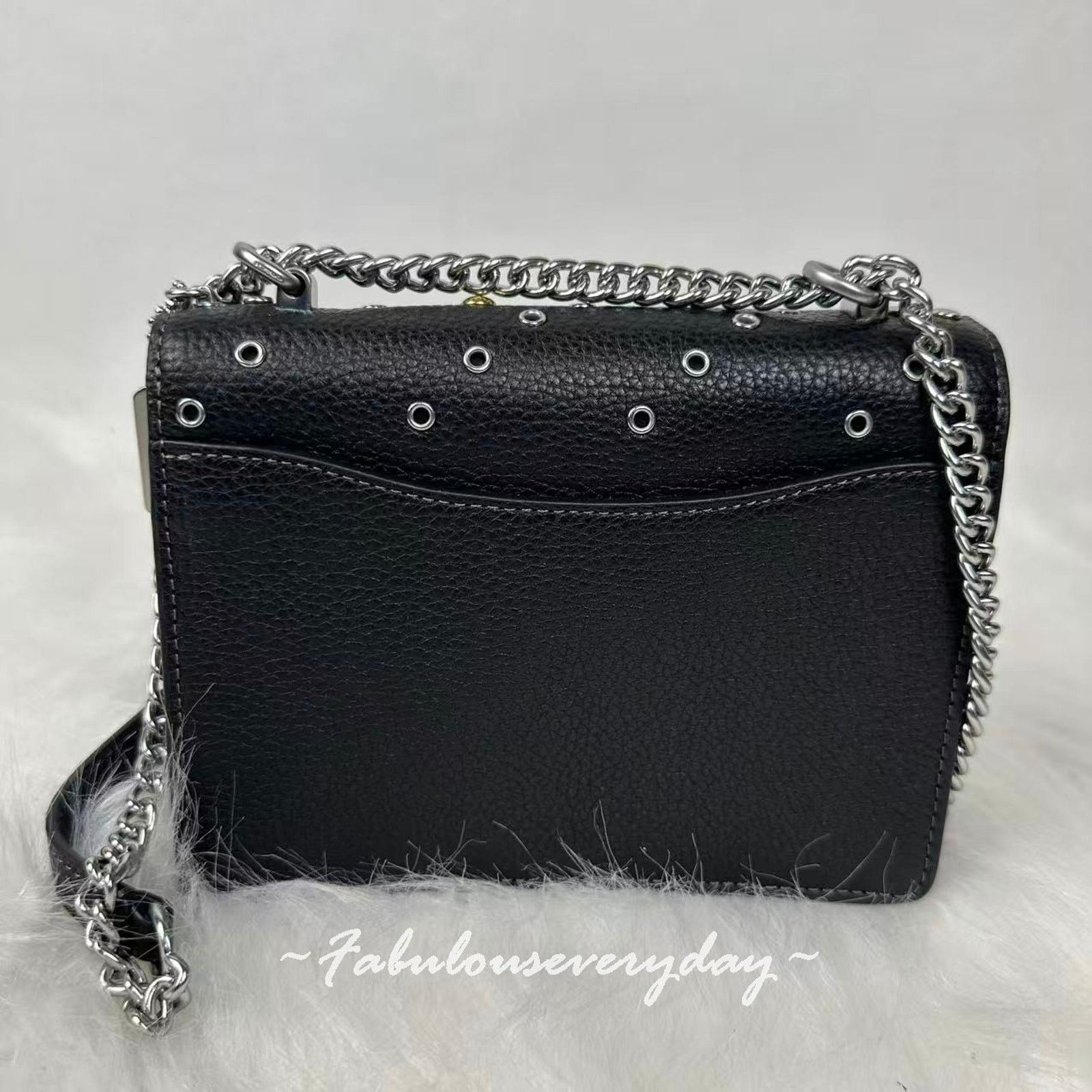 Coach Coach Mini Klare Crossbody Bag Rivets Leather/Silver/Black Size ONE SIZE - 3 Thumbnail