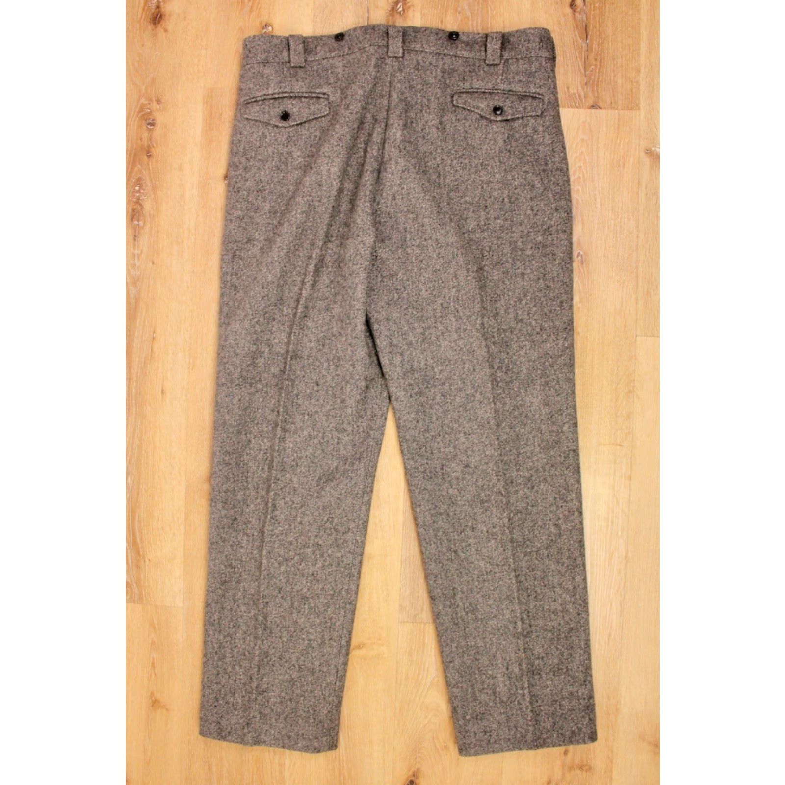 Vintage LL Bean Mens Hunting Pants Gray Wool 42x34 Regular 1990s VTG 80s 90s Pants Mens Wool Hunting Gray LL Bean 42x34 1990s VTG Size US 42 / EU 58 - 3 Thumbnail