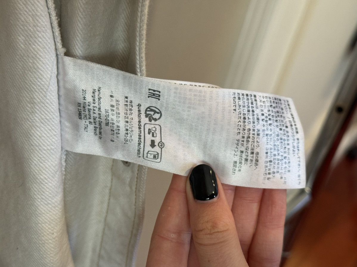 Maison Margiela Maison Margiela selvedge oversized white denim jacket Size US L / EU 52-54 / 3 - 9 Thumbnail