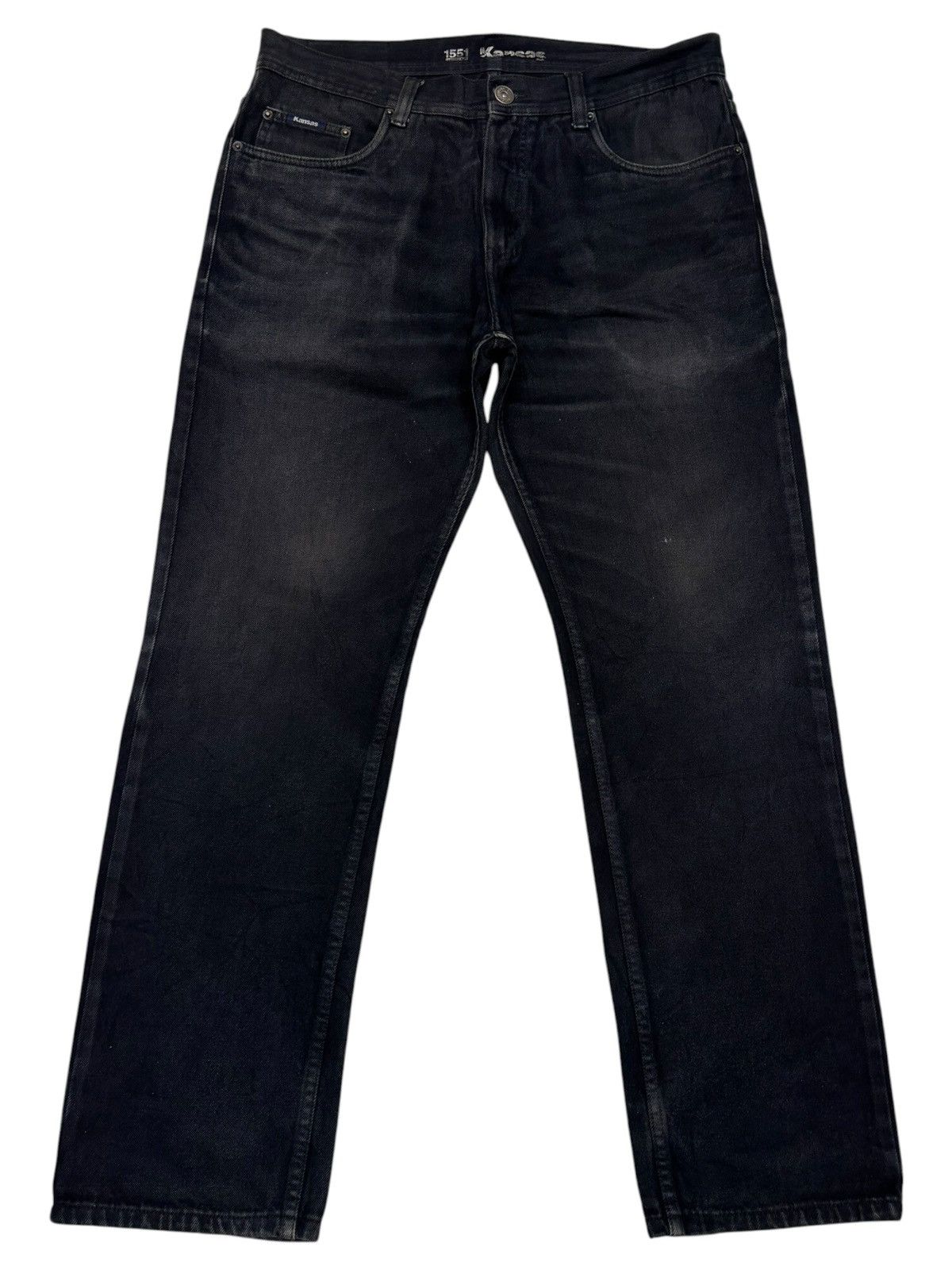 Kapital Vintage KANSAS DENIM FOR LIFE Faded Black Jeans Size US 35 - 7 Thumbnail