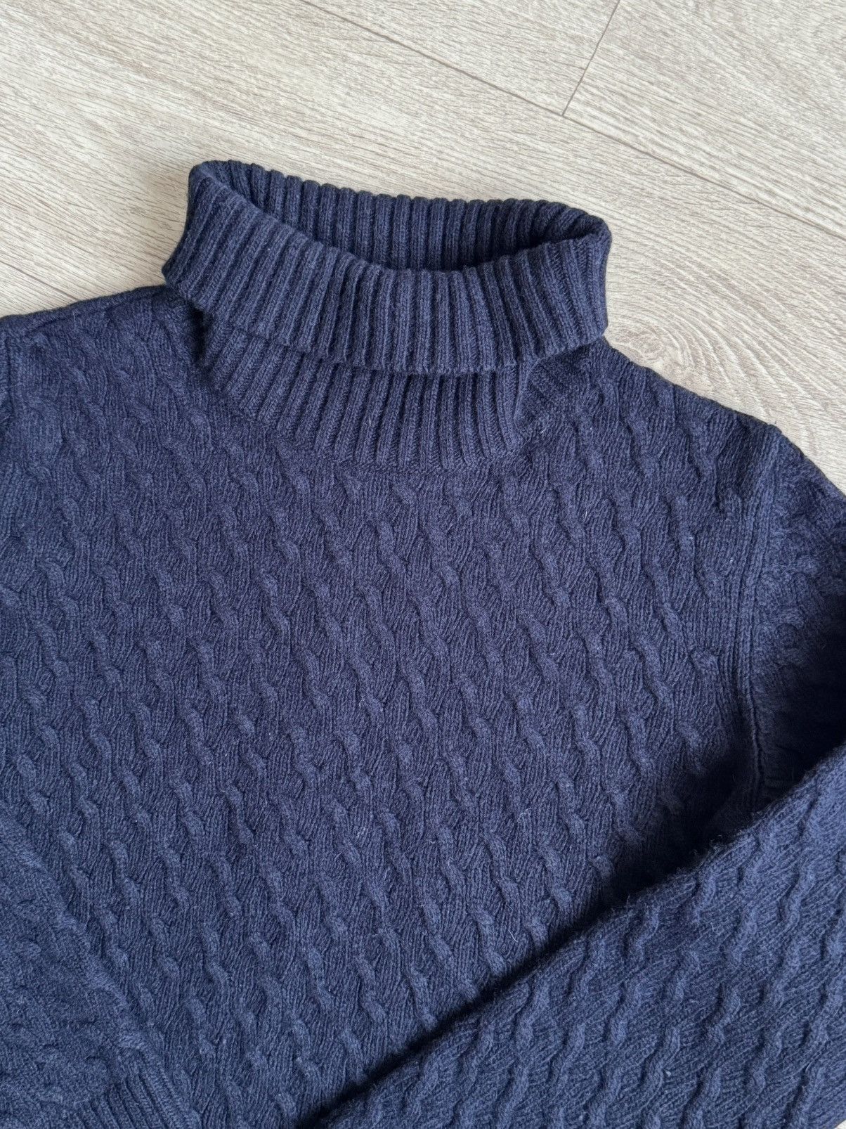 Barbour 🔷Women’s Barbour Wool Golf Cable Knitted Sweater 90s🔷 Size L / US 10 / IT 46 - 3 Thumbnail