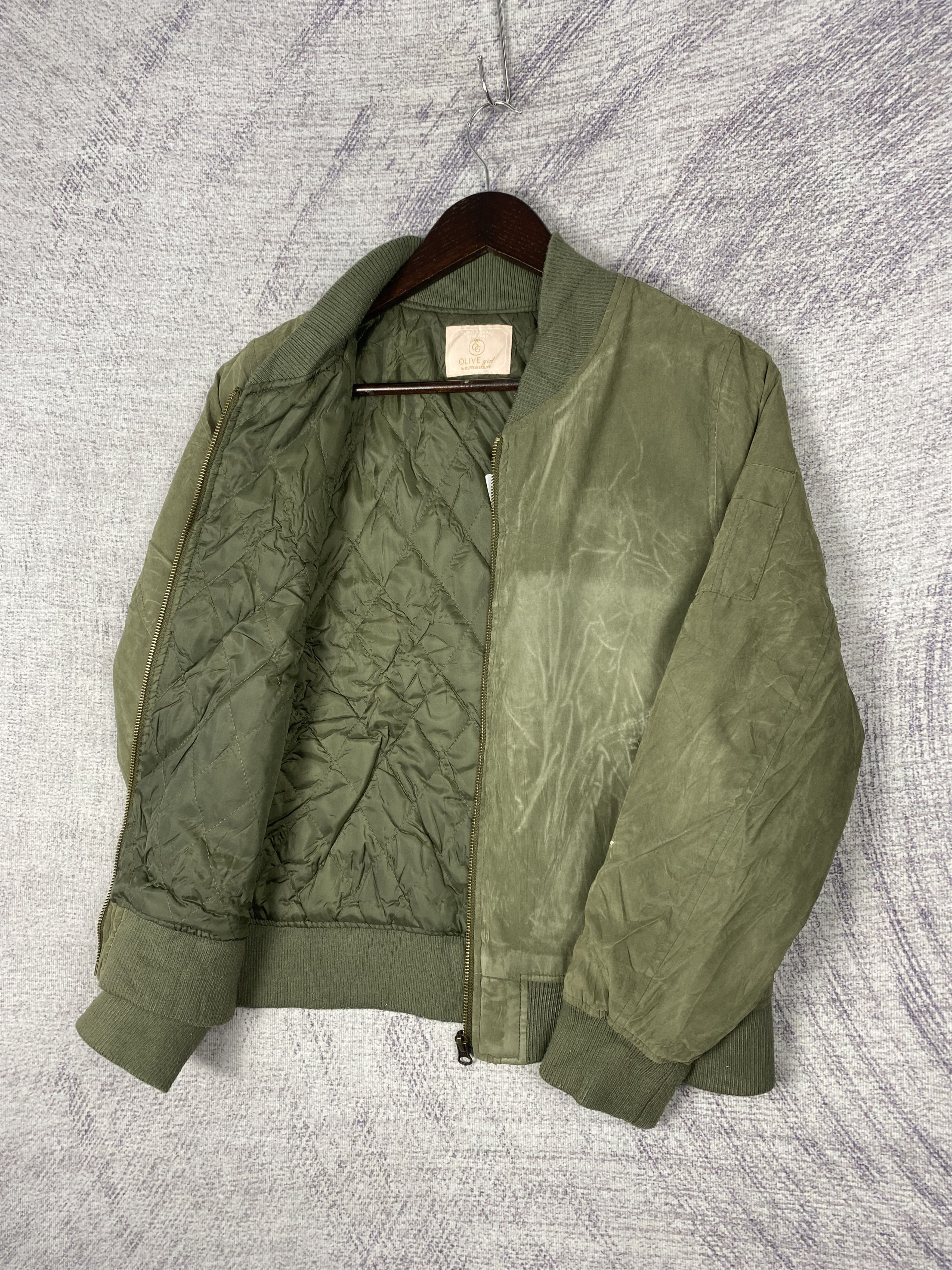 Japanese Brand Vintage Olive Girl Bombers Jacket Size L / US 10 / IT 46 - 5 Thumbnail