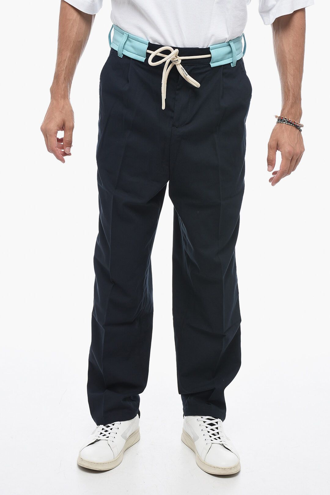Palm Angels og1mm0825 Treck Belt Pant in Blue Size US 28 / EU 44 - 1 Thumbnail