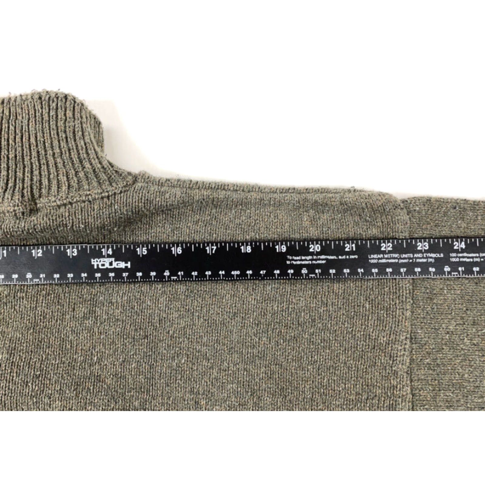 Vintage VINTAGE Liberty 1/4 Zip Sweater Shirt Adult Large Green Cotton USA 90s Classic Dad Preppy Heavyweight Knit Mens Size US L / EU 52-54 / 3 - 7 Thumbnail
