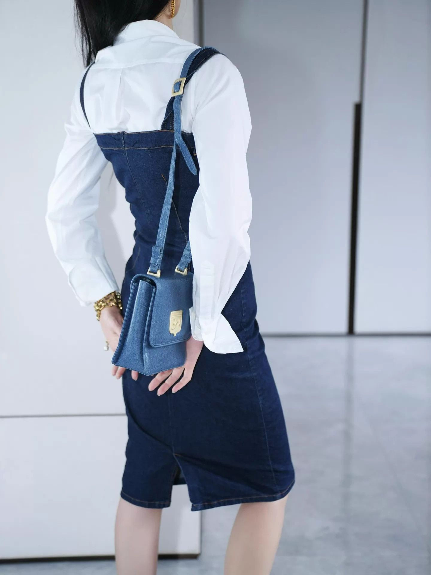Dolce & Gabbana D&G Vintage Denim Cami Dress Women's M Size M / US 6-8 / IT 42-44 - 9 Thumbnail