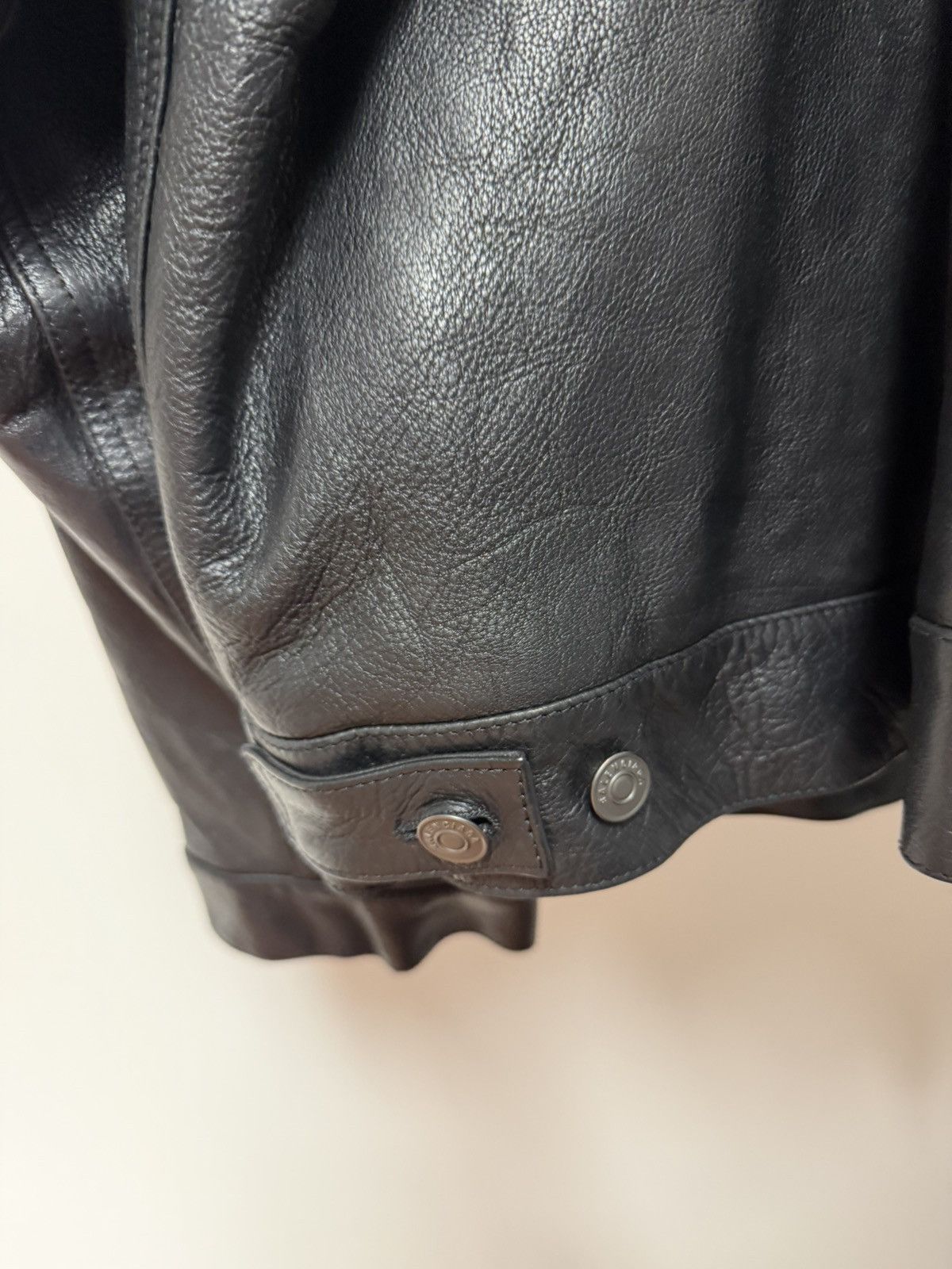 Balenciaga NEW - Summer 23 Buffalo Denim Style Trucker Leather Jacket S Size US S / EU 44-46 / 1 - 8 Thumbnail