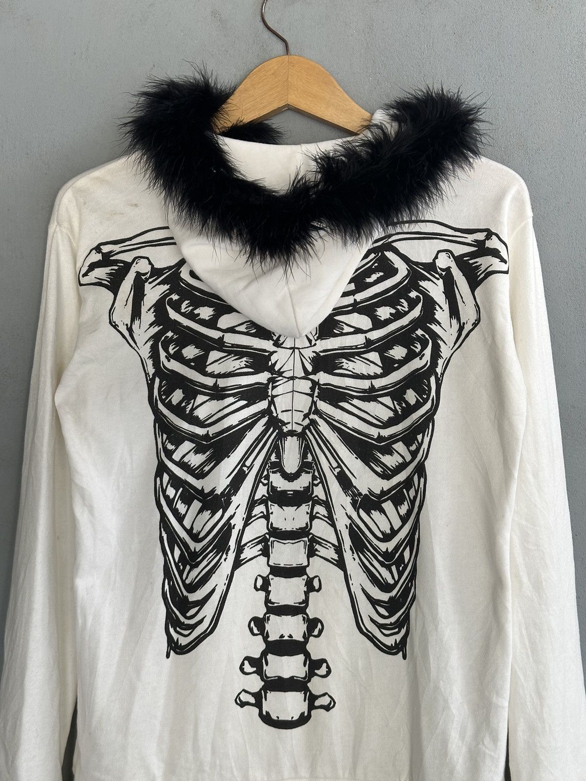 14th Addiction × Japanese Brand × Le Grande Bleu (L.G.B.) 💥 fur hoodie studded gladnews skull skelton ifsxstyle lgb Size US M / EU 48-50 / 2 - 5 Thumbnail
