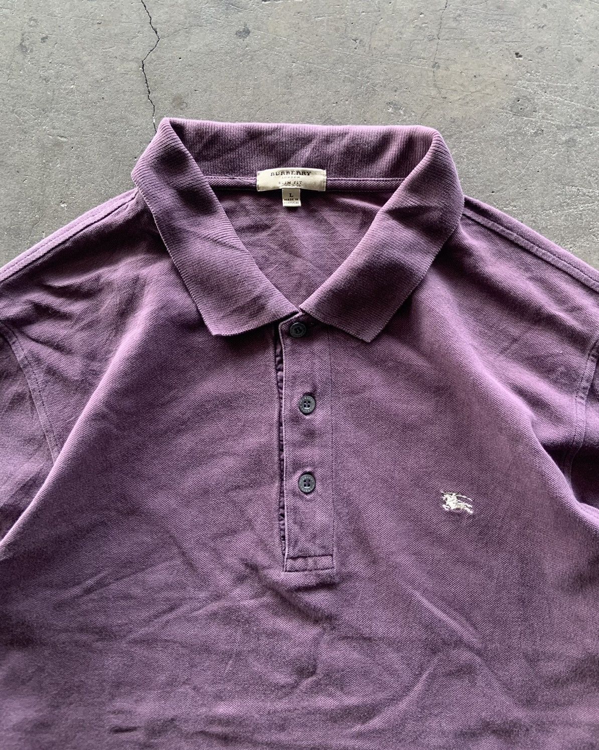 Burberry 1990s Burbeey London Faded Purple Size US L / EU 52-54 / 3 - 2 Thumbnail
