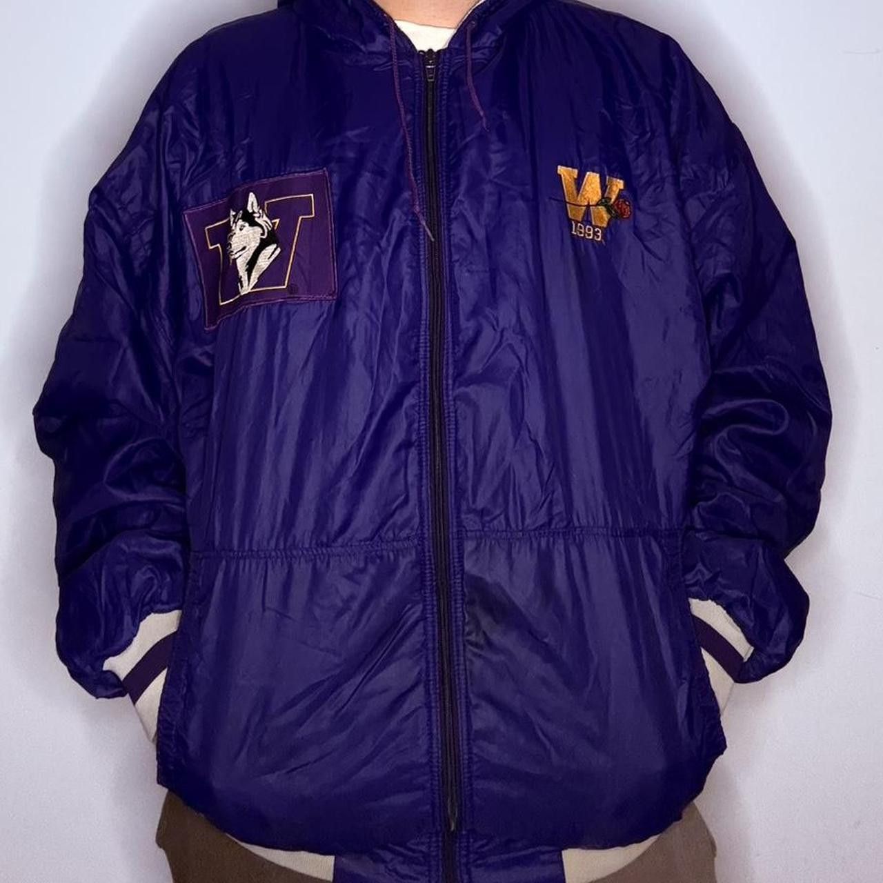 NCAA Vintage 90s Russell Athletic NCAA Washington Huskies Jacket Size US XXL / EU 58 / 5 - 1 Thumbnail