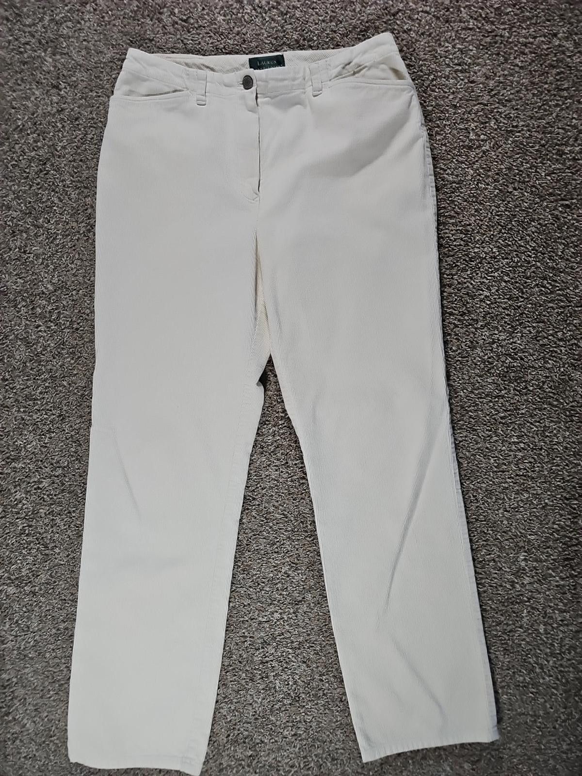 Lauren Ralph Lauren Lauren Ralph Lauren Sz 10 Corduroy Pants Size 32" / US 10 / IT 46 - 1 Thumbnail