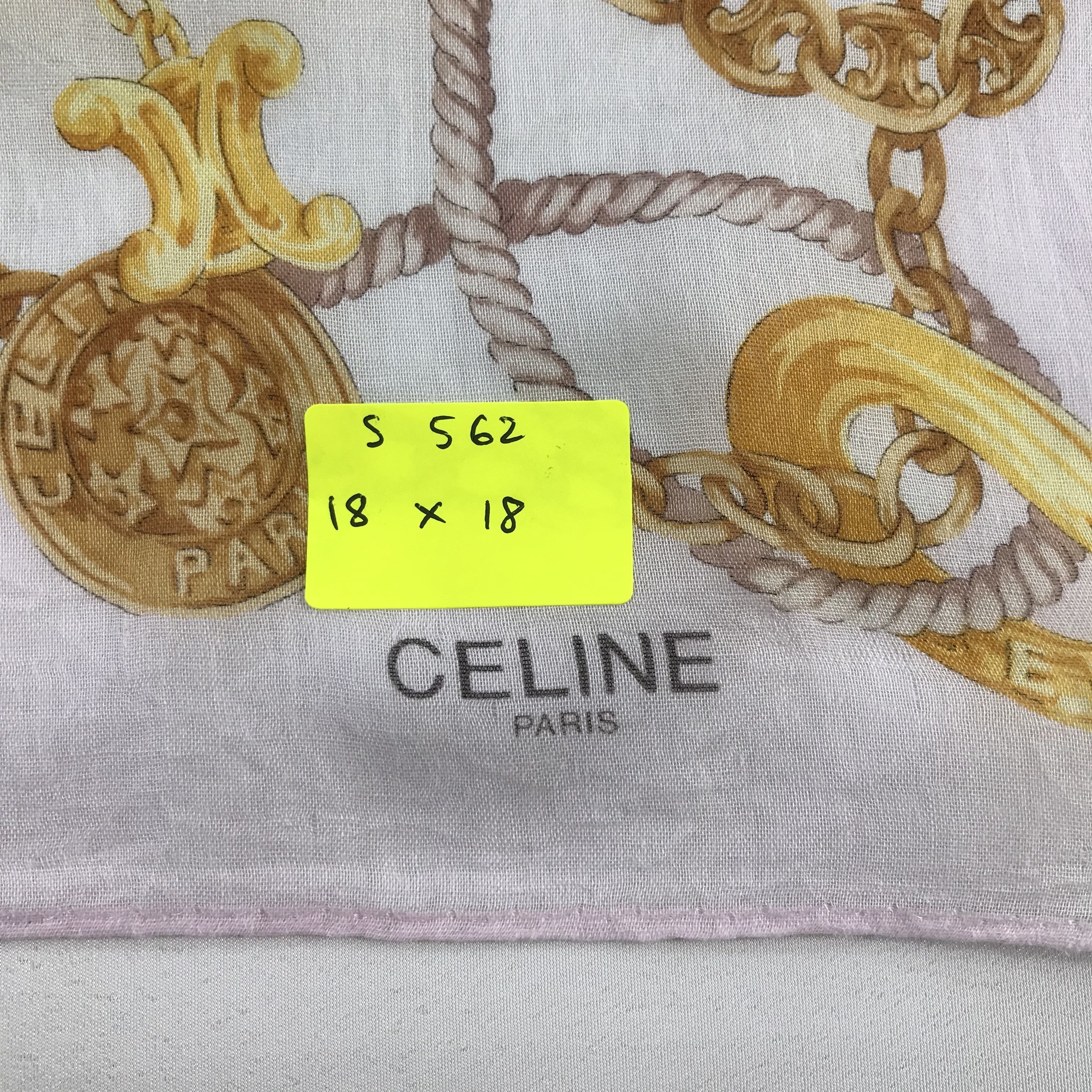Celine × Vintage Celine Bandana / Handkerchief / Neckerchief - S562 Size ONE SIZE - 5 Thumbnail