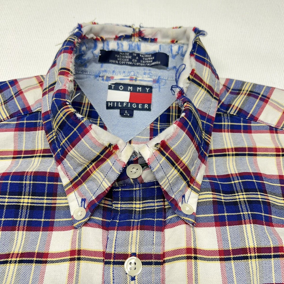 Tommy Hilfiger × Vintage VTG Tommy Hilfiger Shirt Plaid Button Down Long Sleeve Size US L / EU 52-54 / 3 - 6 Thumbnail