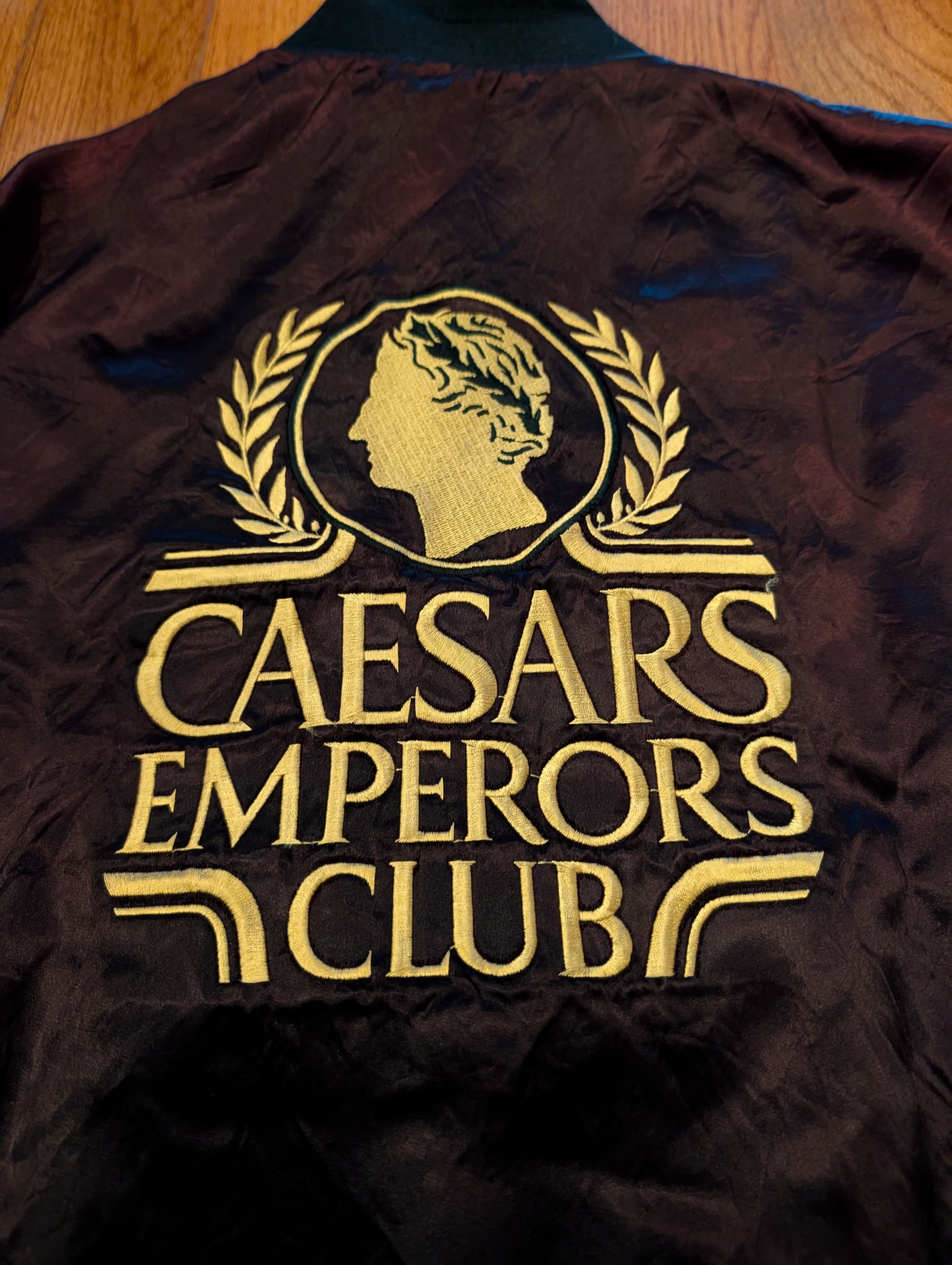 Vintage Vintage 90s Caesars Emperors Club Casino Large Satin Jacket Size US L / EU 52-54 / 3 - 2 Thumbnail
