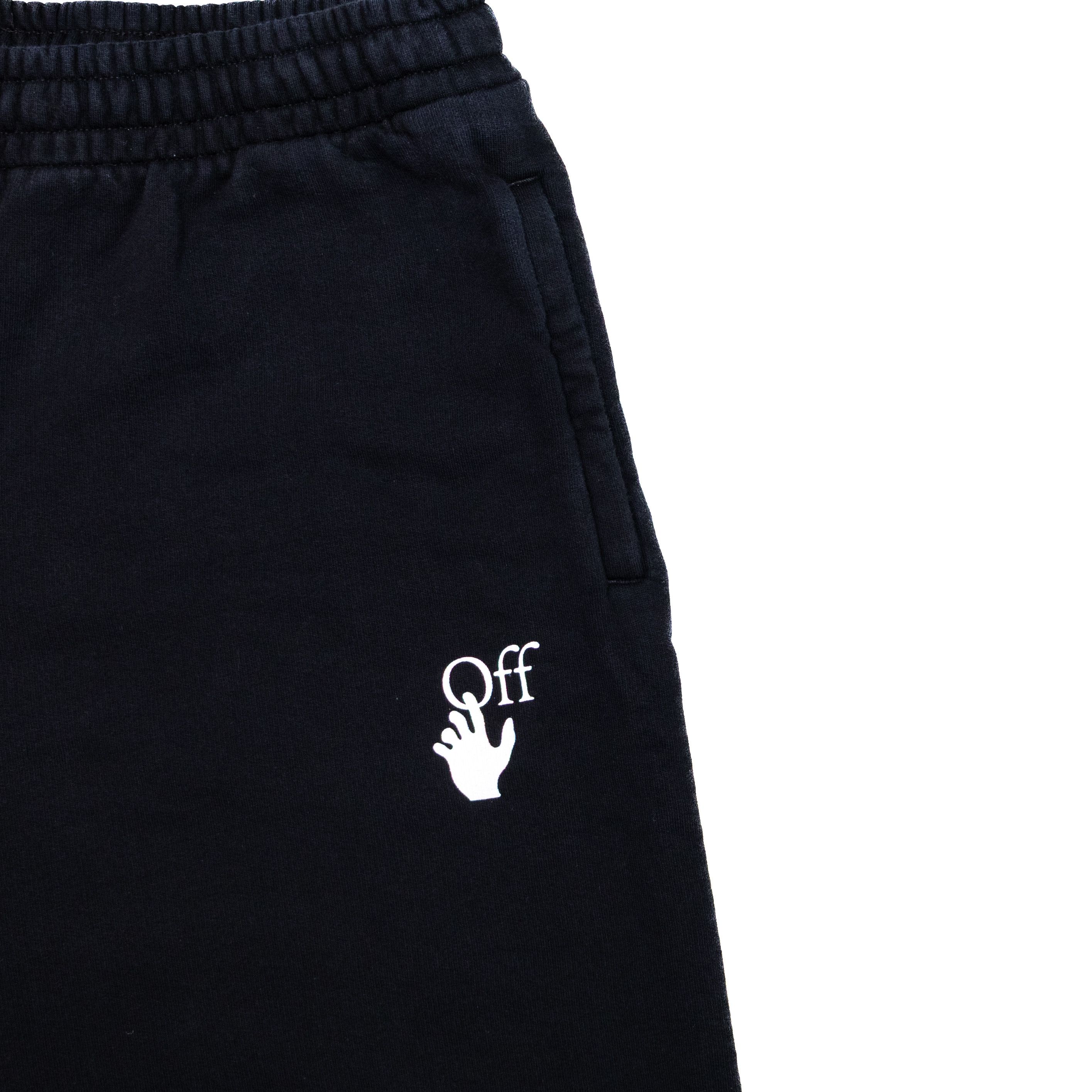 Off-White Off-White Virgil Abloh Men’s Black Cotton Sweat Shorts Logo Size US 36 / EU 52 - 3 Thumbnail