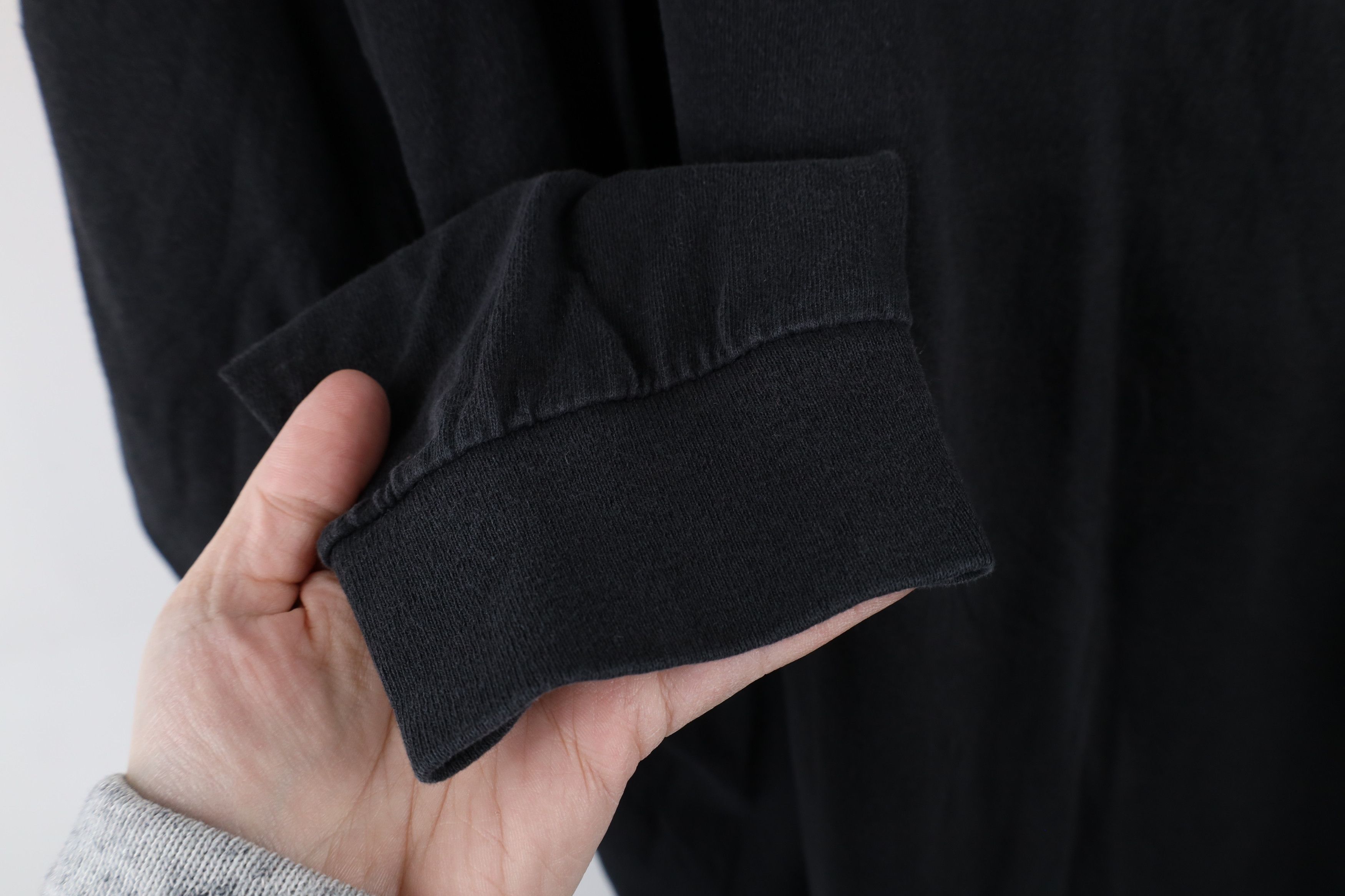 Vintage Vintage 90s Streetwear Cotton Long Sleeve T-Shirt Black Size US XXL / EU 58 / 5 - 4 Thumbnail