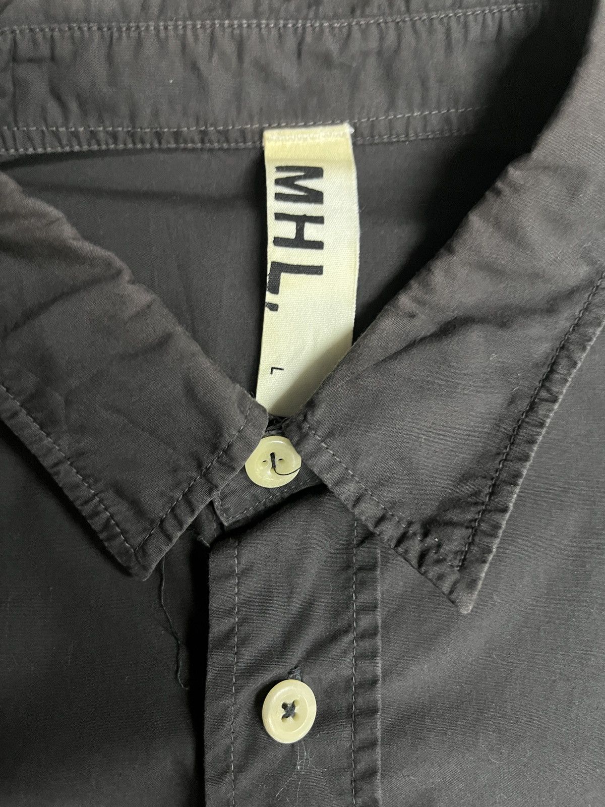 Margaret Howell MHL Black Button Up Shirt Size US L / EU 52-54 / 3 - 6 Thumbnail