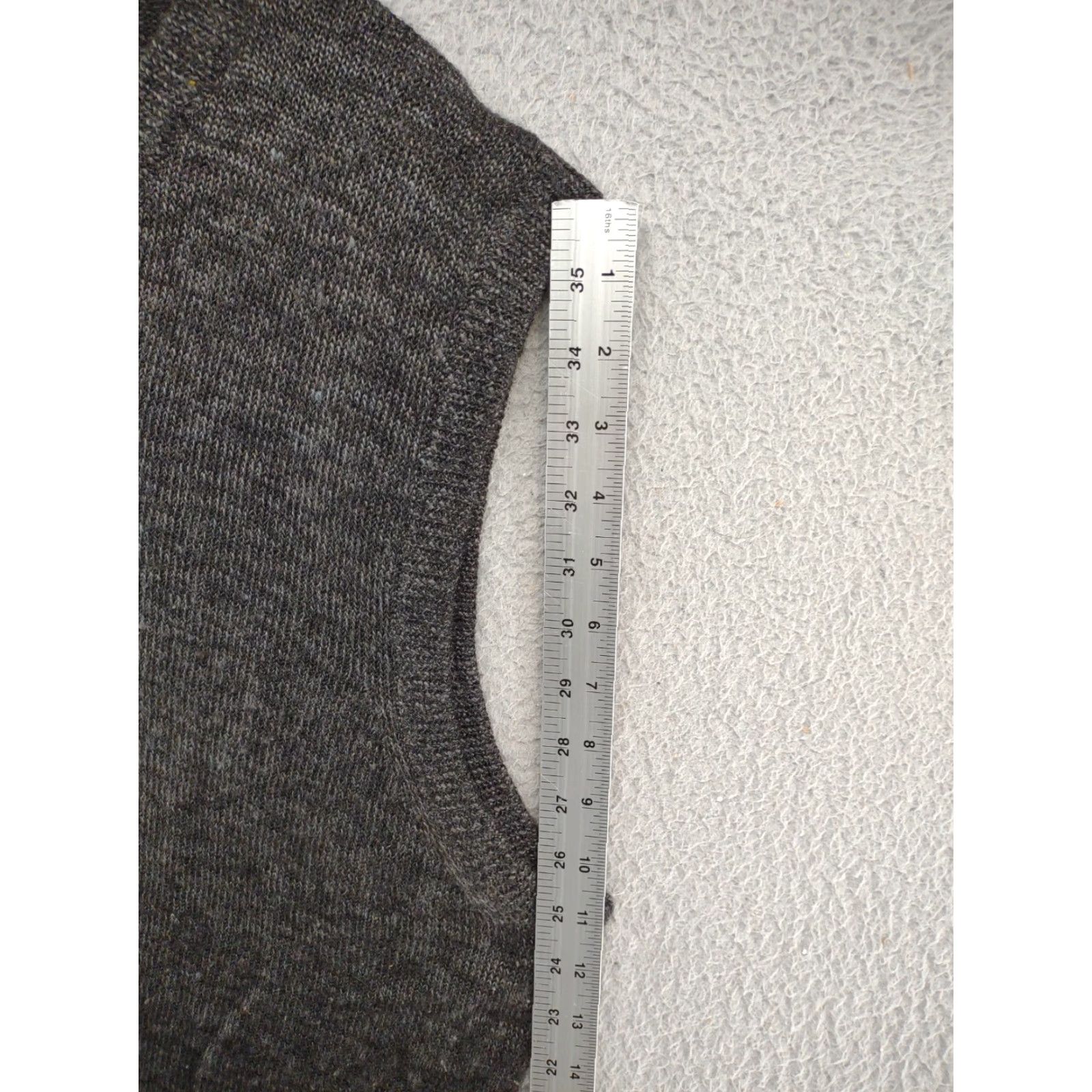 Blair John Blair Vintage Wool Blend Pullover Gray Sweater Vest Men’s XL Size V-Neck, Short Sleeve, Knit, Solid, 90s Football Golf Fashion Size US XL / EU 56 / 4 - 7 Thumbnail
