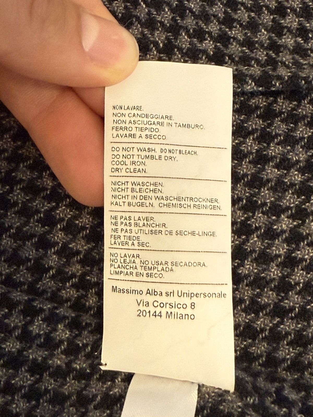 Massimo Alba Massimo Alba Houndstooth Sport Jacket Size US XS / EU 42 / 0 - 7 Thumbnail